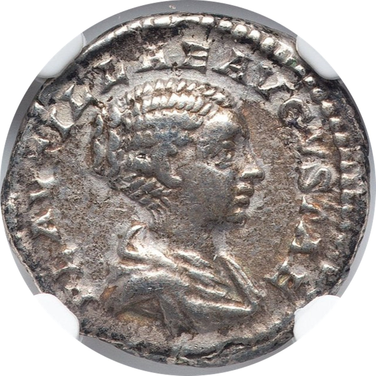 Roman Empire - Plautilla - Silver Denarius - NGC VF