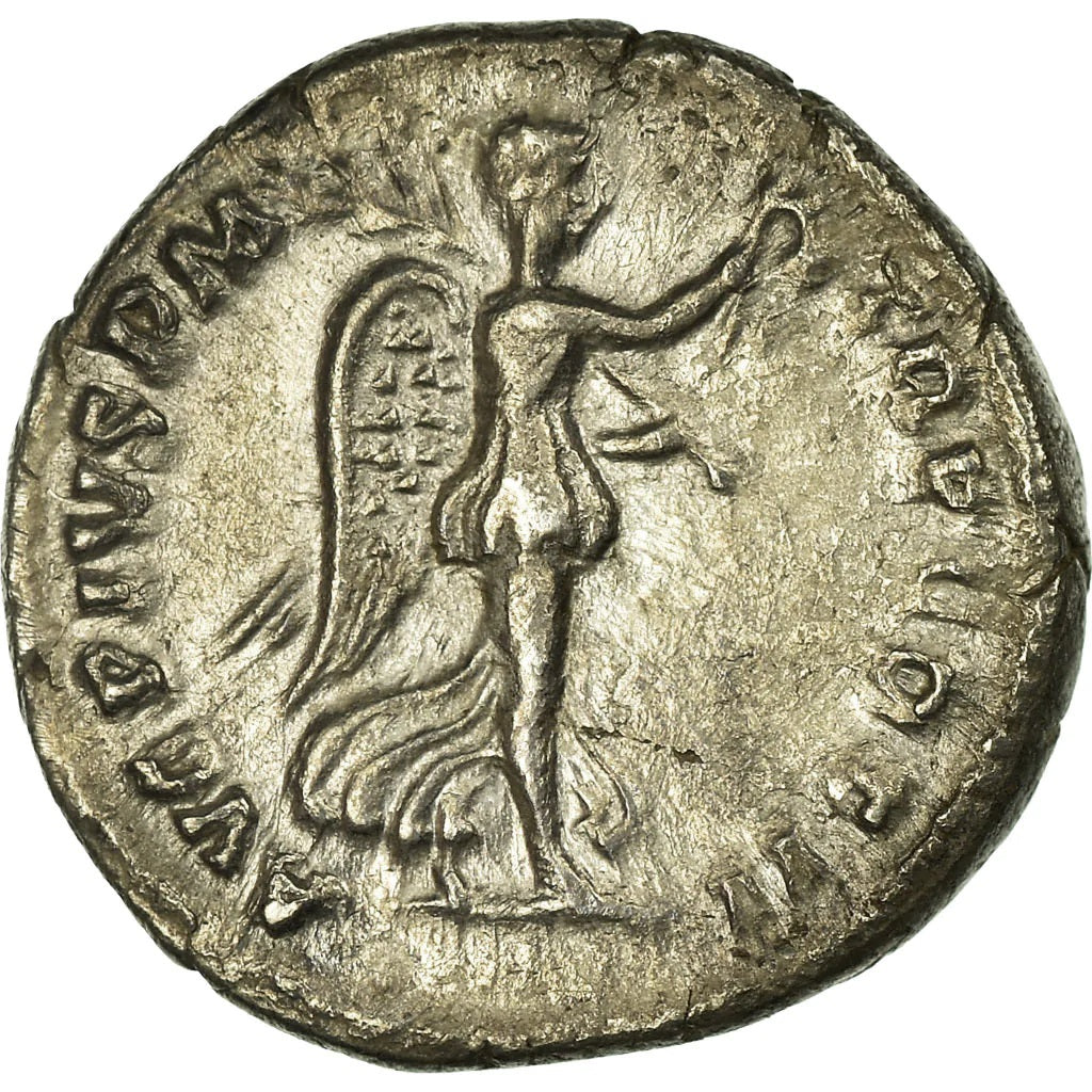Roman Empire - Antoninus Pius - Silver Denarius - NGC AU - RIC:25