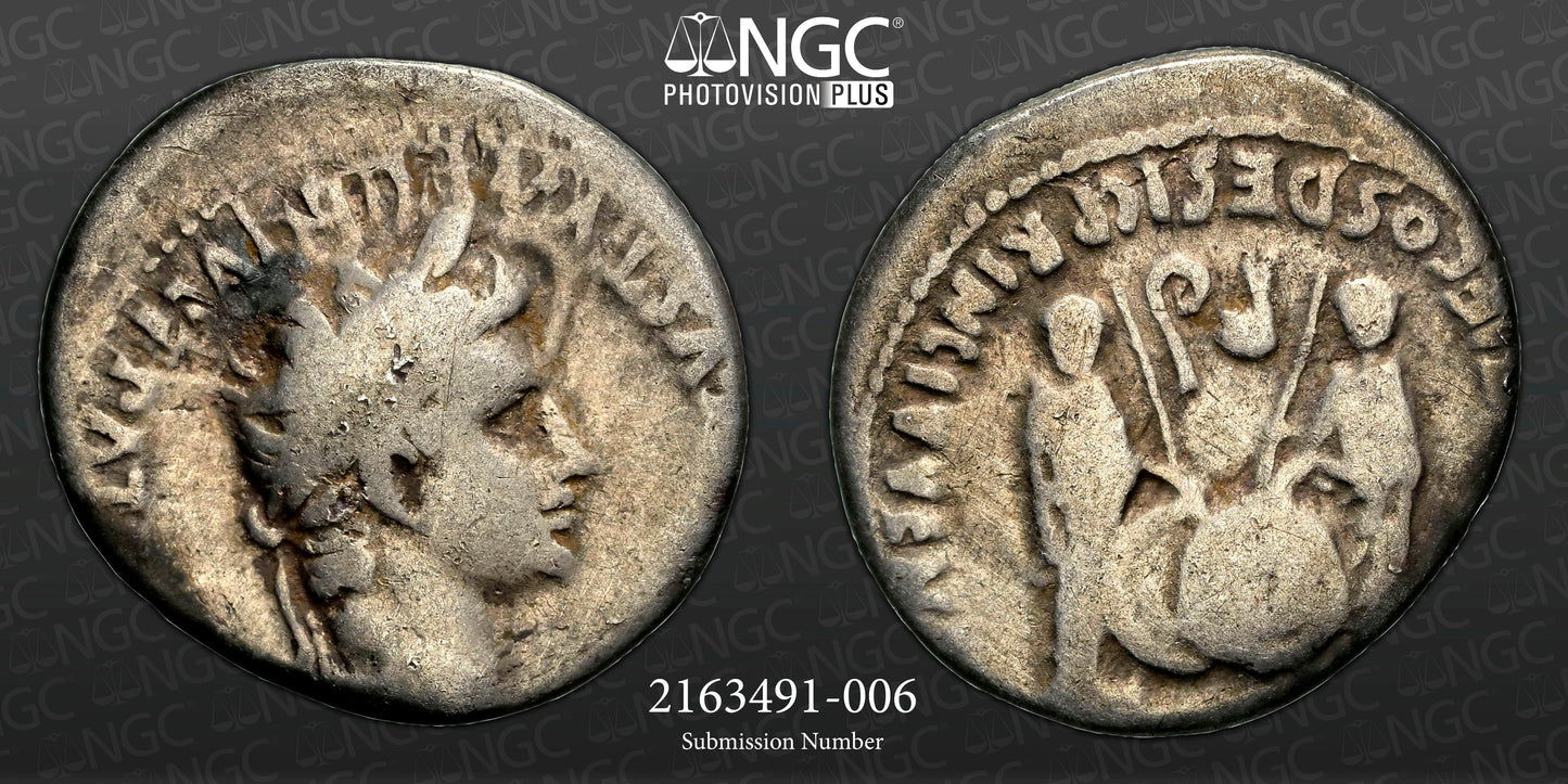 Roman Empire - Augustus - Silver Denarius - NGC VG - RIC:210