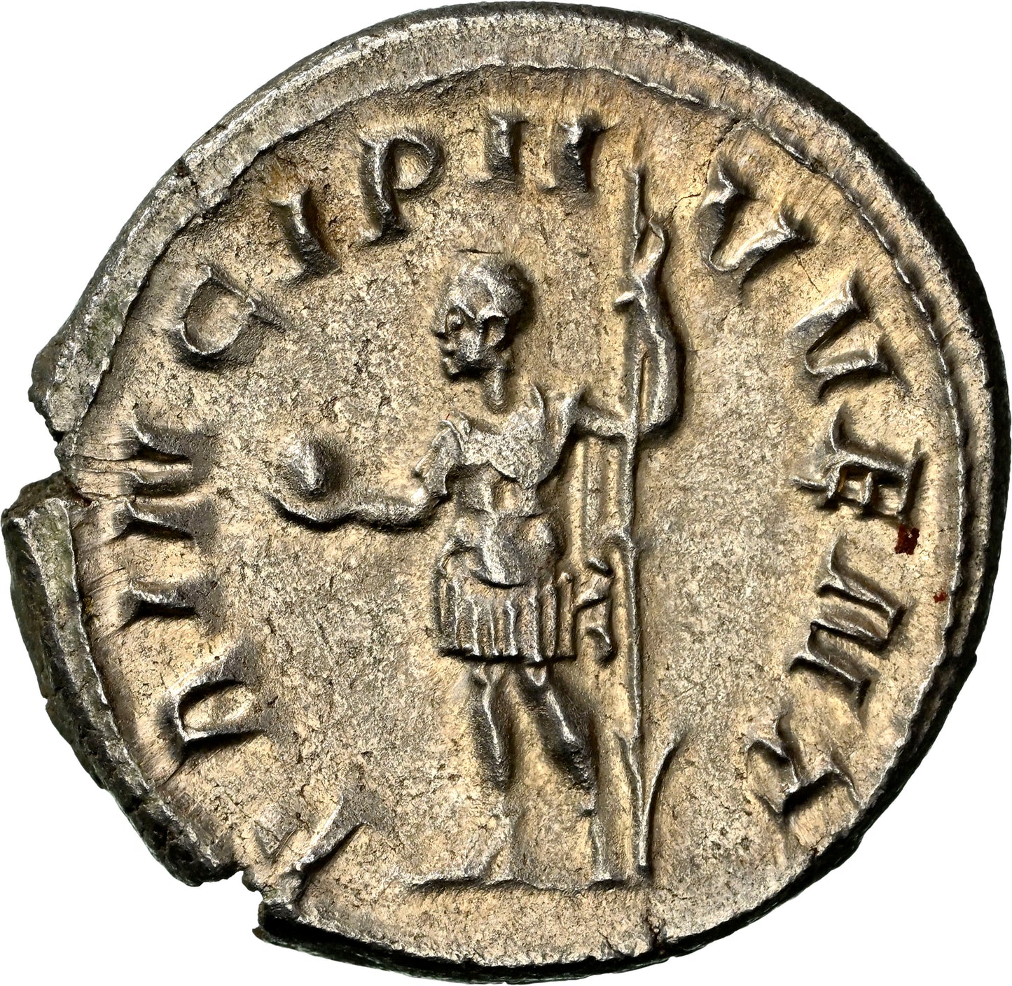 Roman Empire - Philip II - Silver Double-Denarius - NGC Ch AU - RIC:218