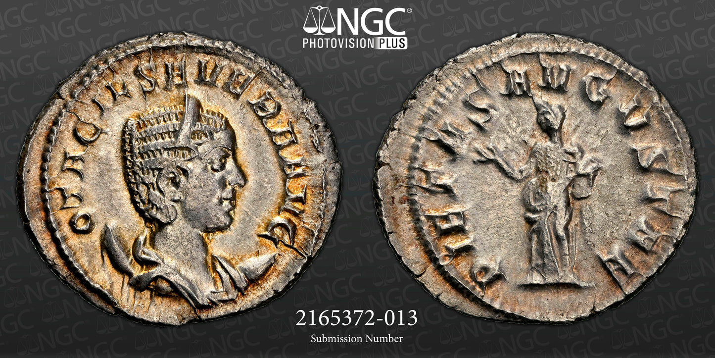 Roman Empire - Otacilia Severa - Silver Double-Denarius - NGC Ch AU - RIC:130