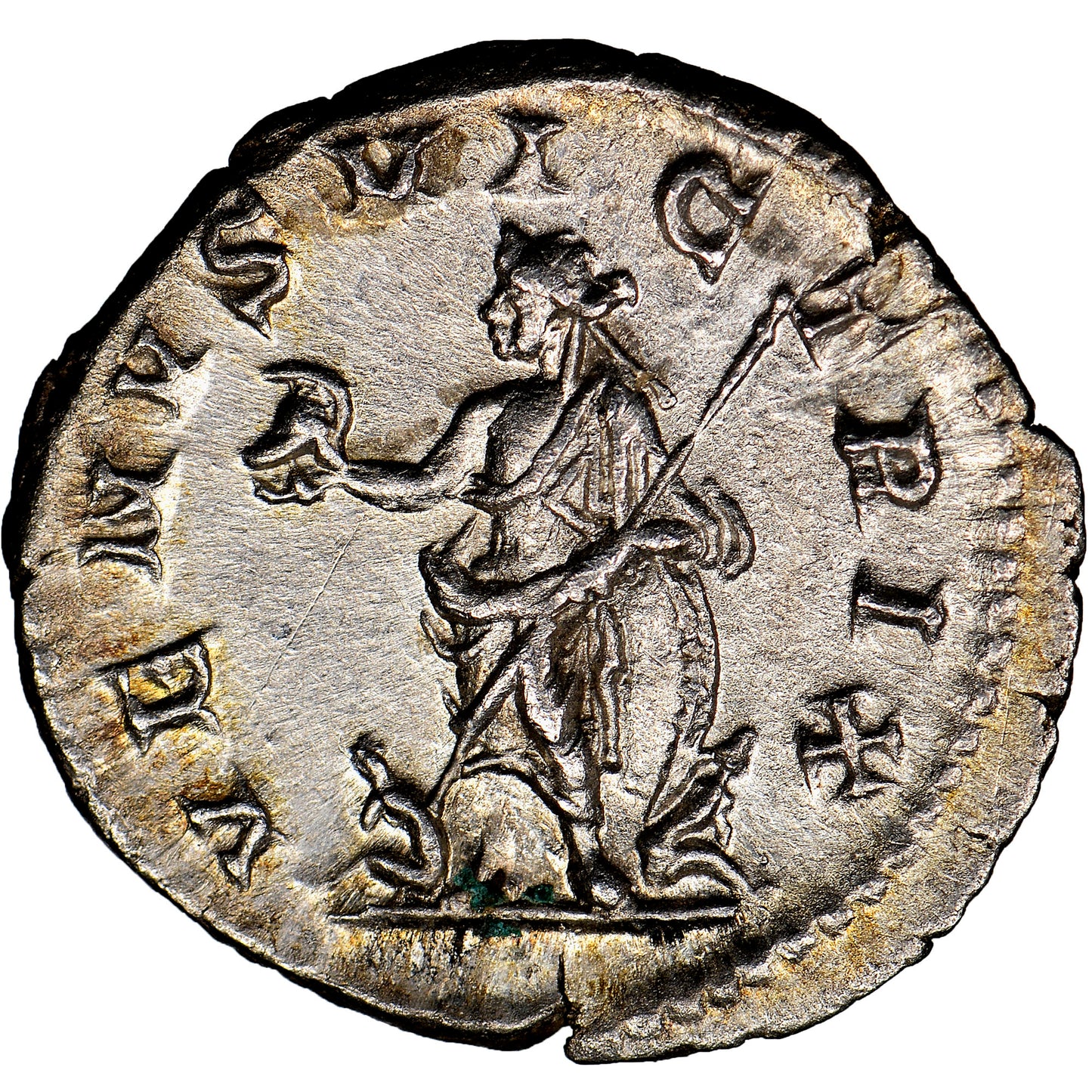 Roman Empire - Caracalla - Silver Denarius - NGC MS - RIC:312d