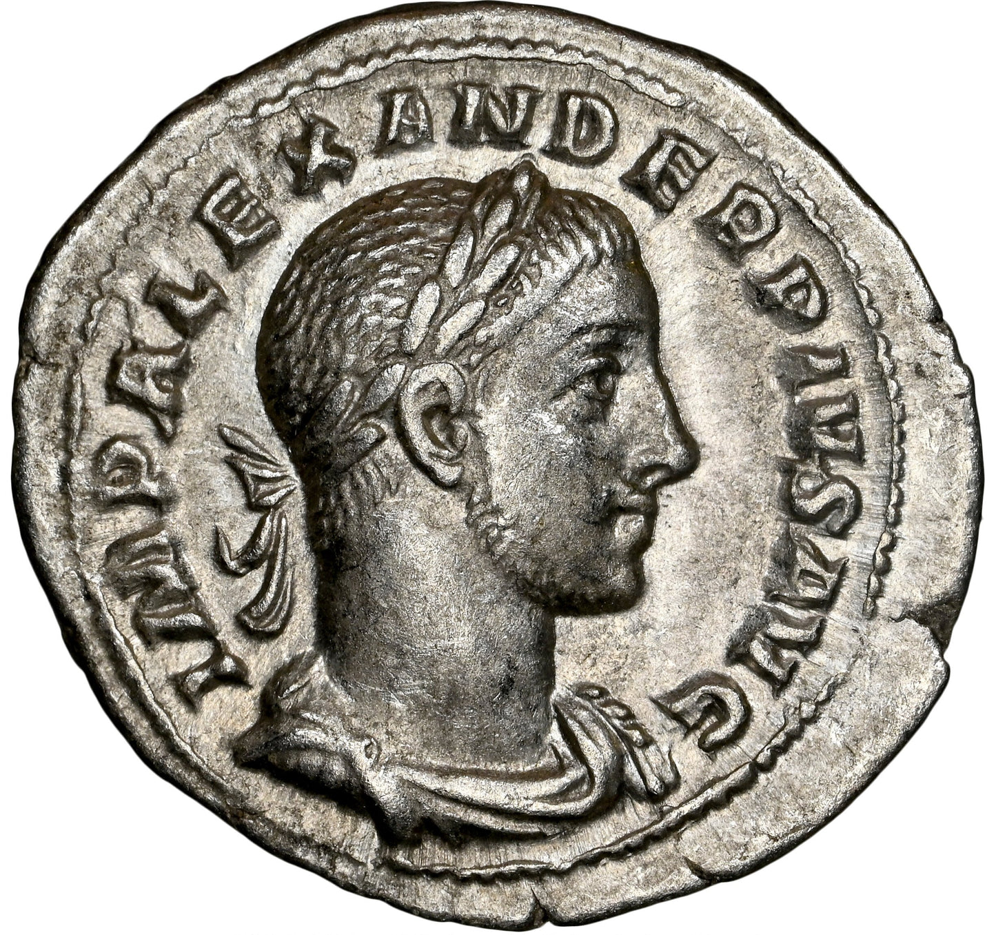 Roman Empire - Severus Alexander - Silver Denarius - NGC AU - RIC:246