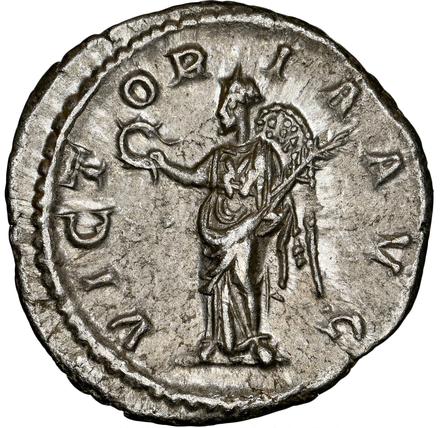 Roman Empire - Severus Alexander - Silver Denarius - NGC Ch AU