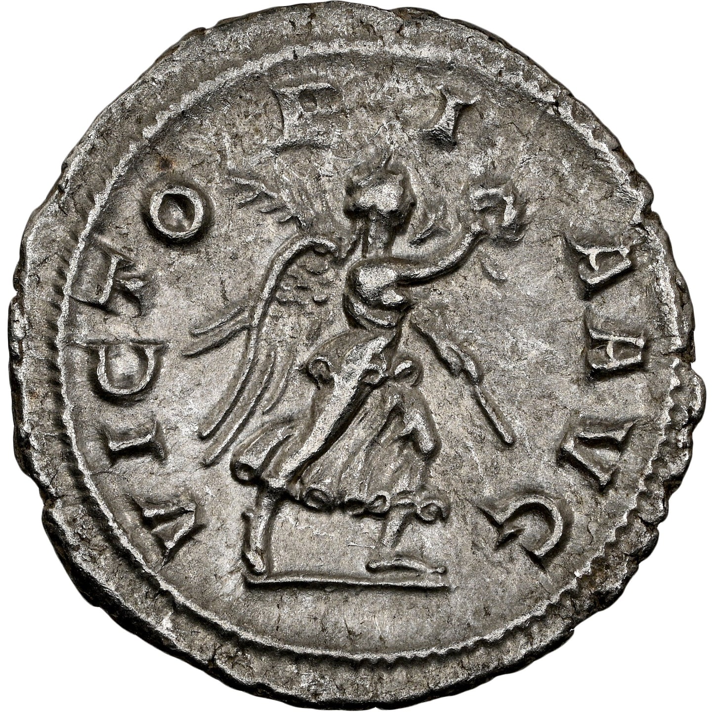 Roman Empire - Maximinus I - Silver Denarius - NGC AU