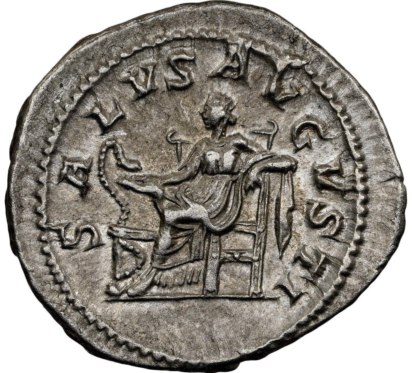 Roman Empire - Maximinus I - Silver Denarius - NGC AU