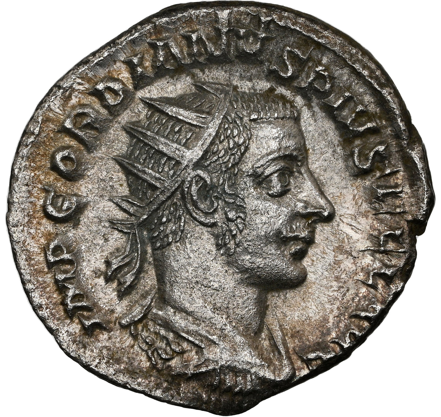 Roman Empire - Gordian III - Silver Double-Denarius - NGC Ch AU