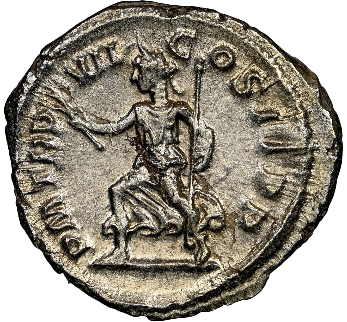 Roman Empire - Severus Alexander - Silver Denarius - NGC AU