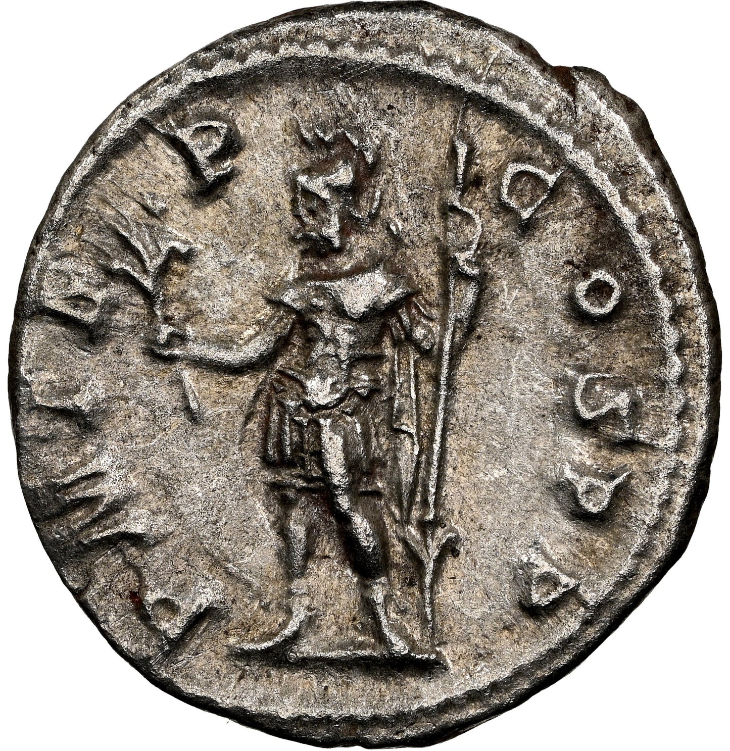 Roman Empire - Severus Alexander - Silver Denarius - NGC AU - RIC:7