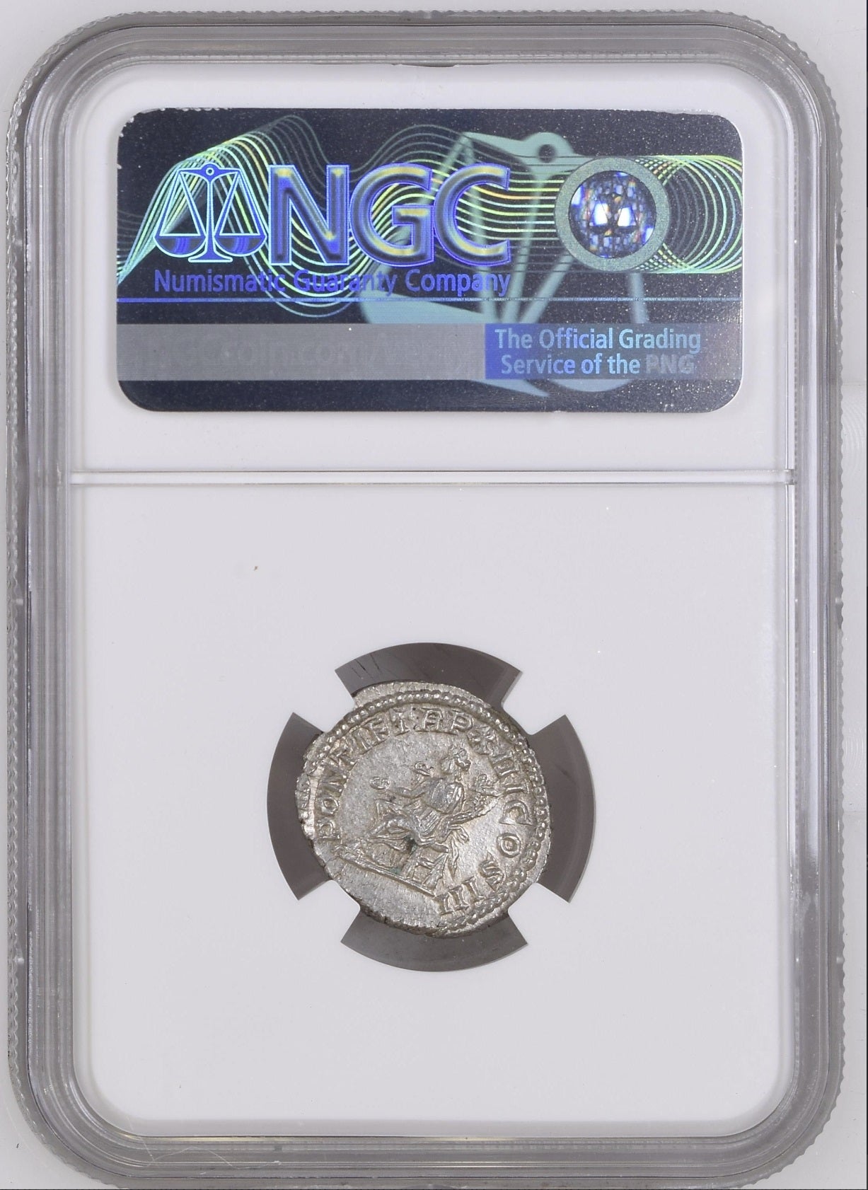 Roman Empire - Caracalla - Silver Denarius - NGC MS - RIC:116a