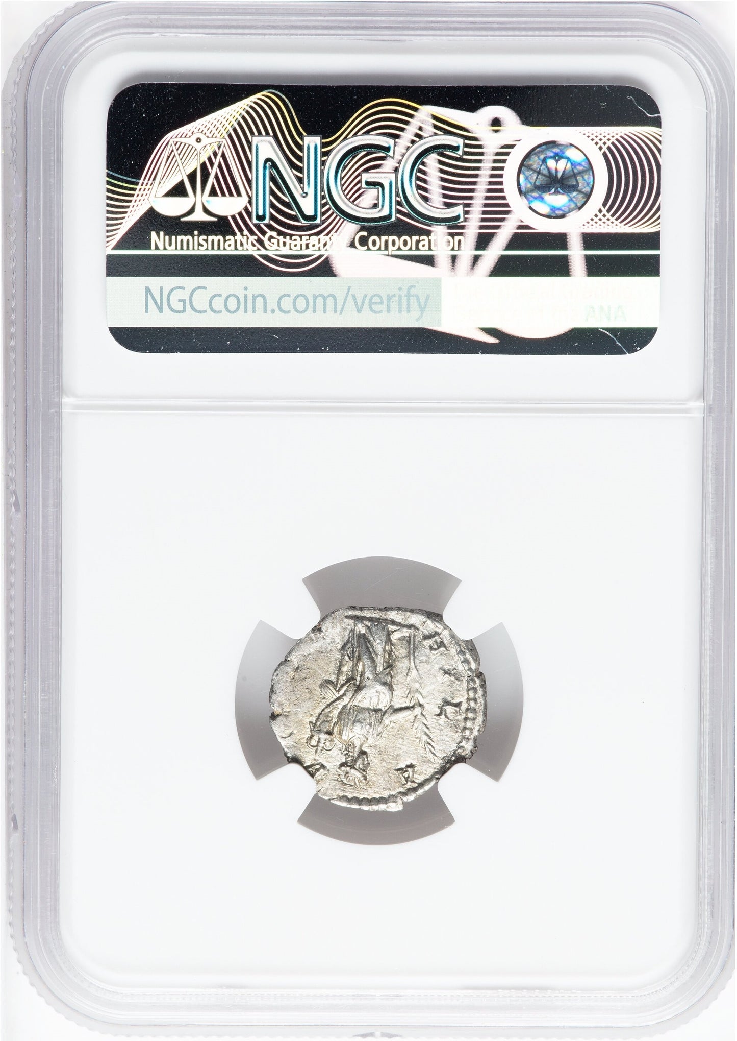 Roman Empire - Julia Domna - Silver Denarius - NGC Ch AU - RIC:555