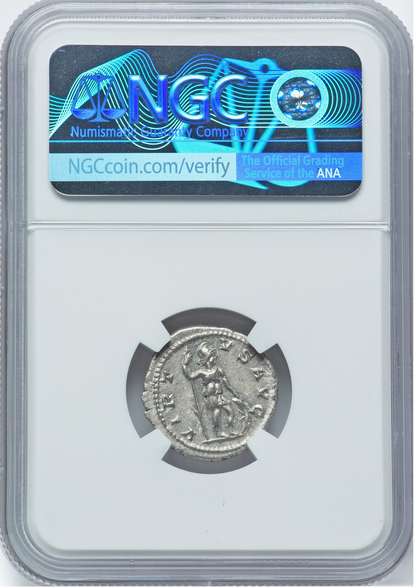 Roman Empire - Severus Alexander - Silver Denarius - NGC AU - RIC:182c