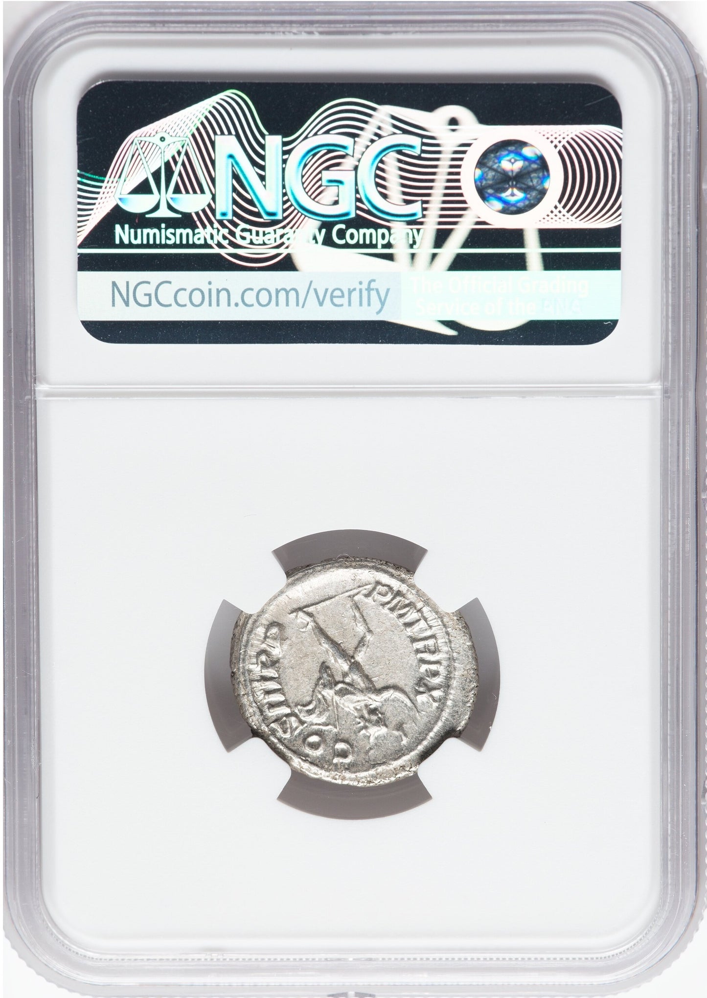Roman Empire - Severus Alexander - Silver Denarius - NGC AU - RIC:114