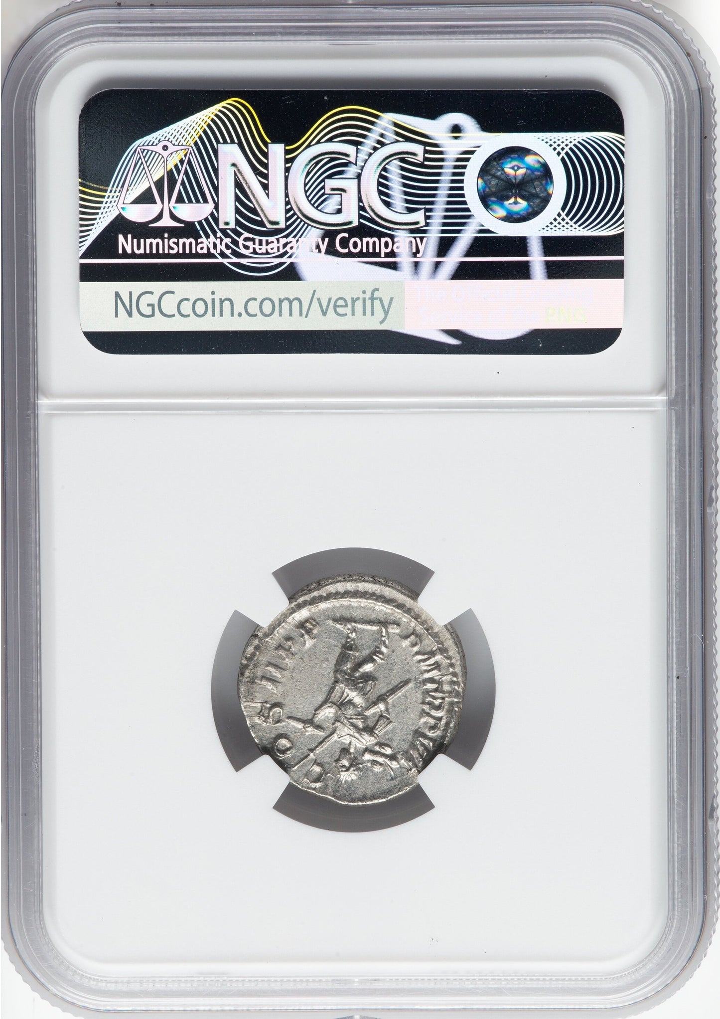 Roman Empire - Severus Alexander - Silver Denarius - NGC AU - RIC:85