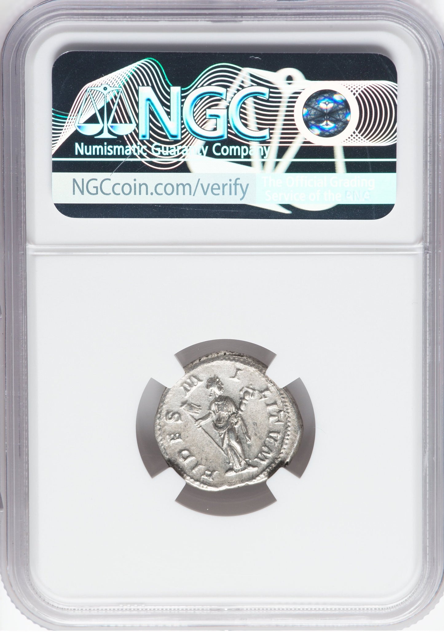 Roman Empire - Severus Alexander - Silver Denarius - NGC AU - RIC:194