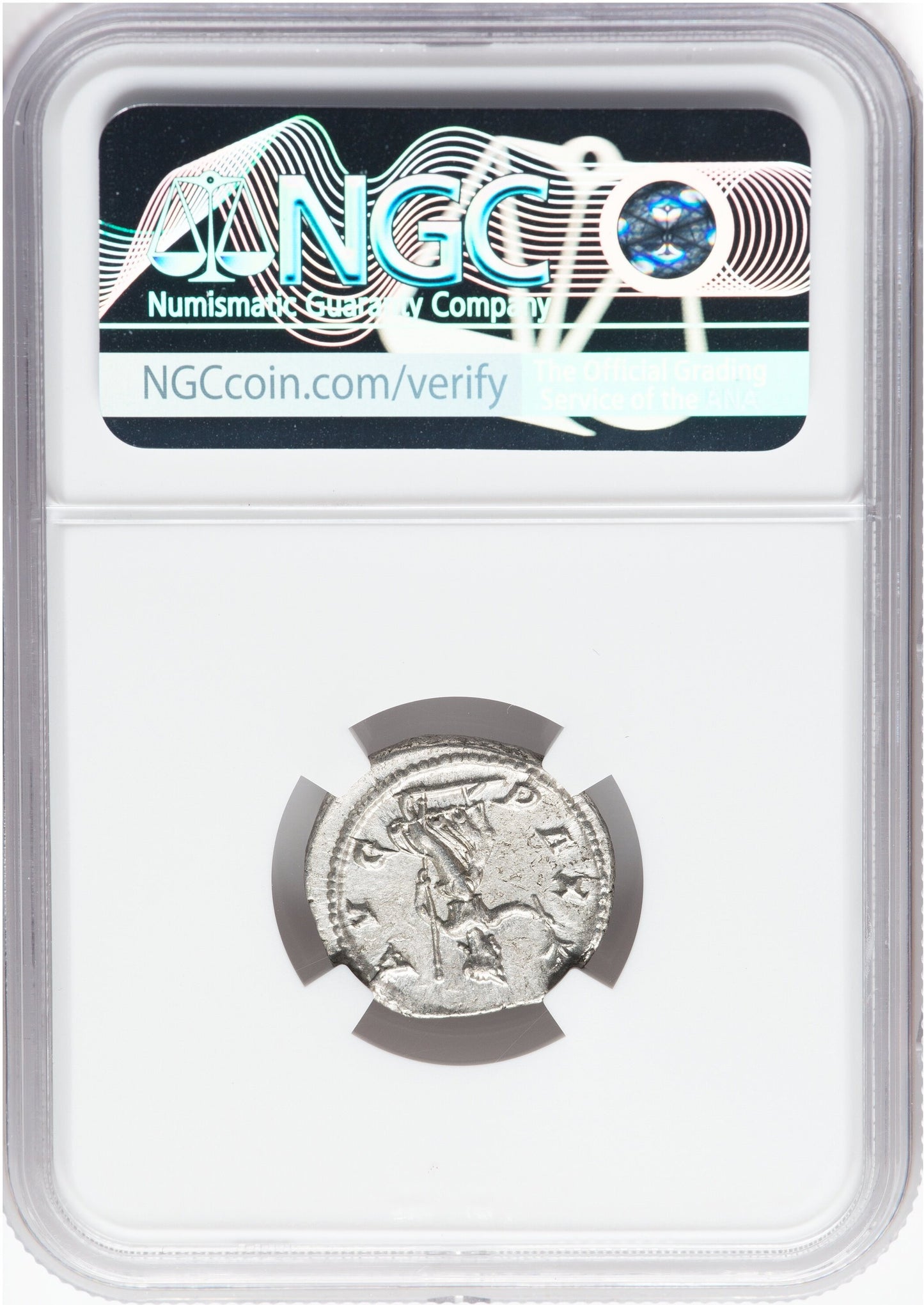 Roman Empire - Severus Alexander - Silver Denarius - NGC AU