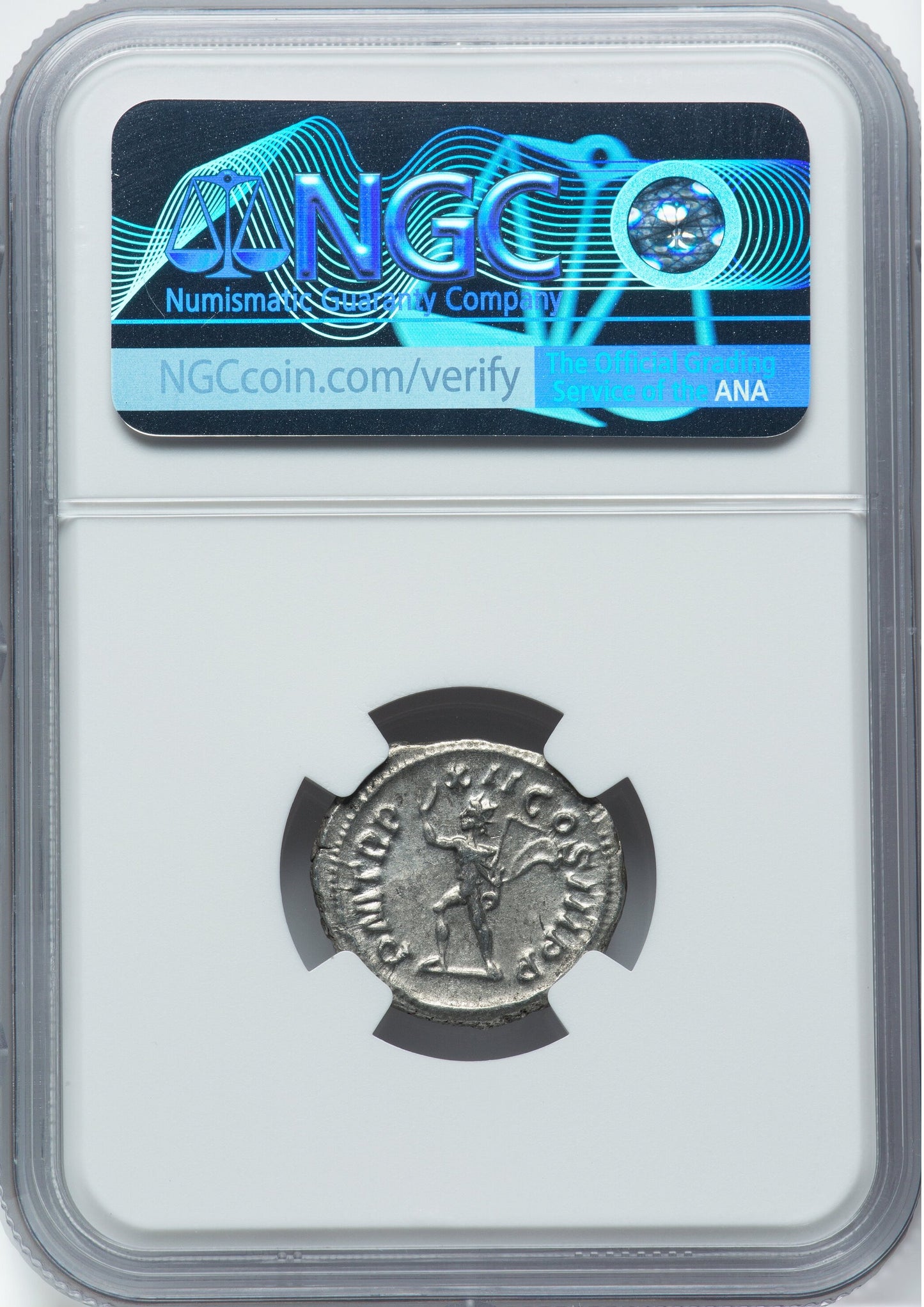 Roman Empire - Severus Alexander - Silver Denarius - NGC AU - RIC:120