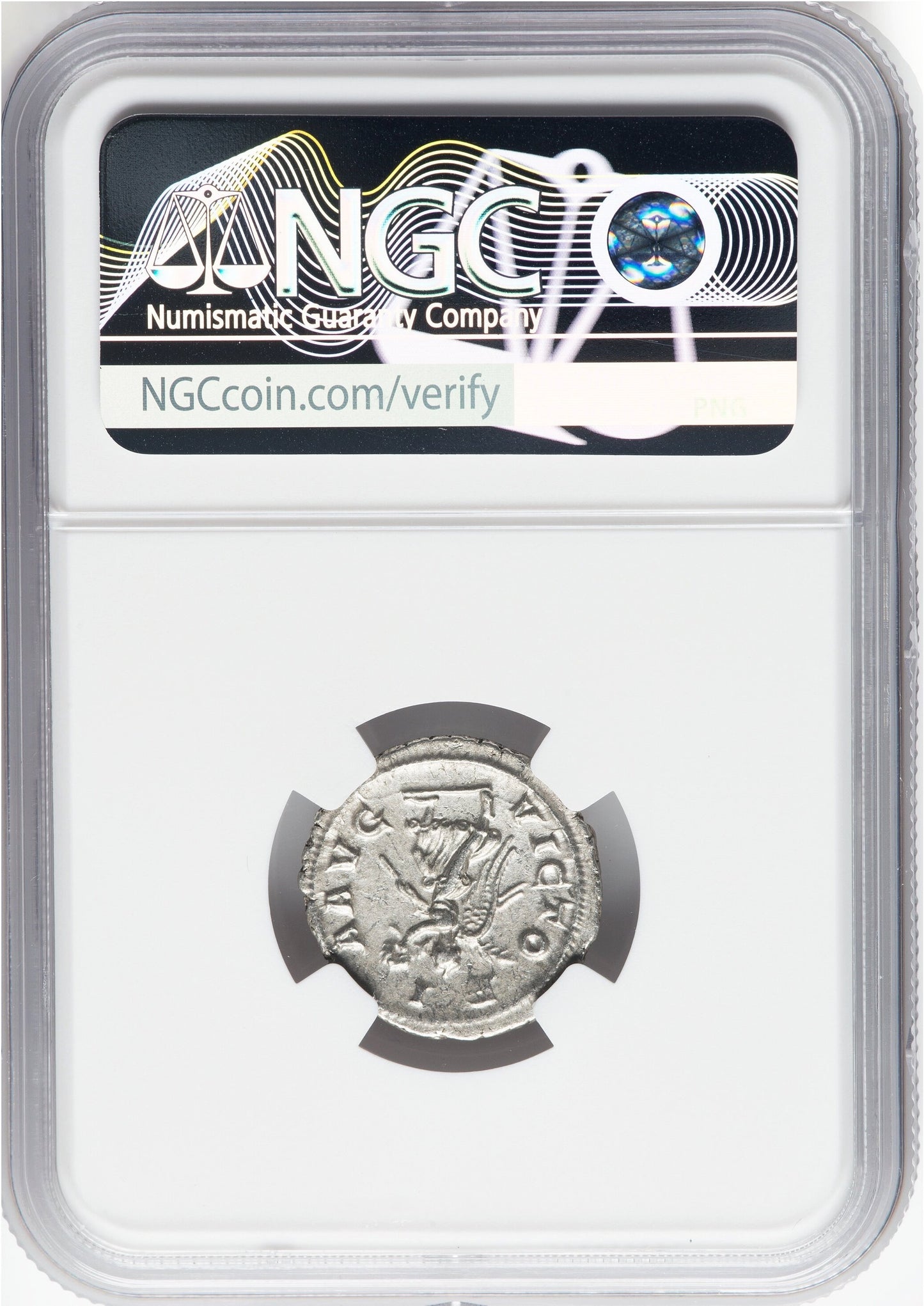 Roman Empire - Maximinus I - Silver Denarius - NGC AU