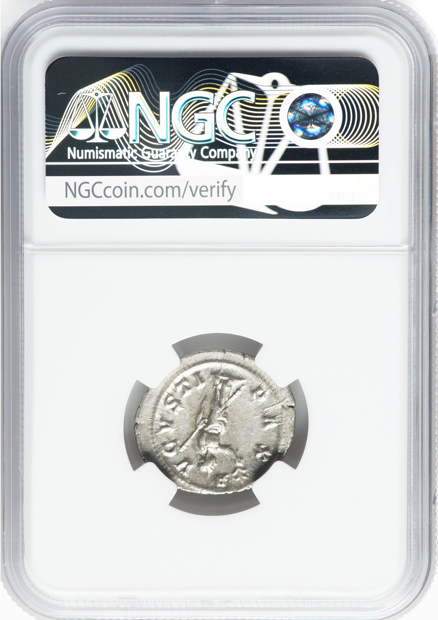 Roman Empire - Maximinus I - Silver Denarius - NGC AU