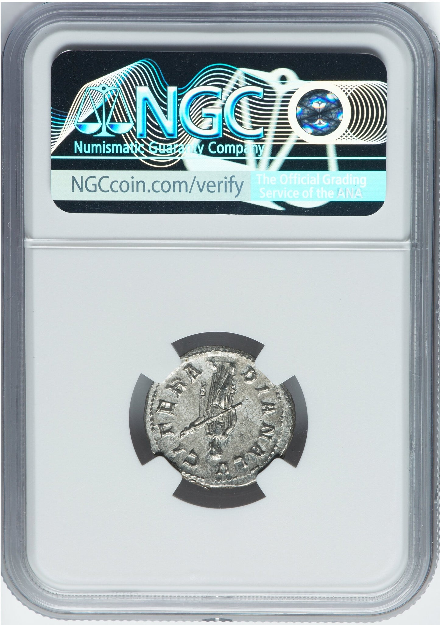 Roman Empire - Gordian III - Silver Denarius - NGC Ch AU