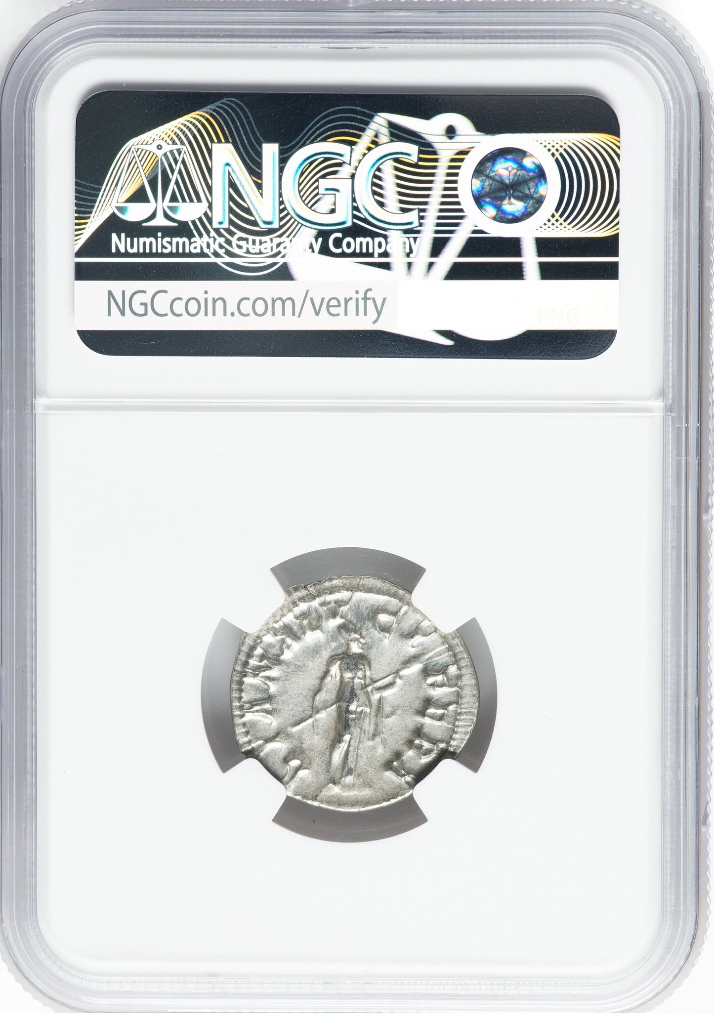 Roman Empire - Gordian III - Silver Denarius - NGC Ch AU