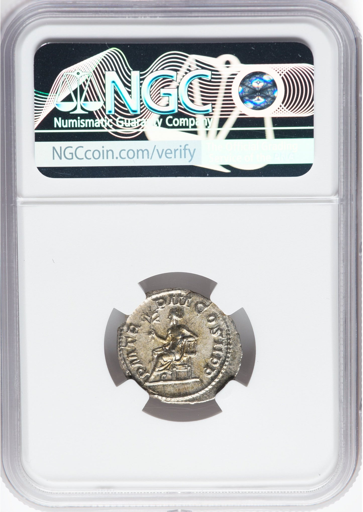 Roman Empire - Gordian III - Silver Denarius - NGC Ch AU - RIC:114