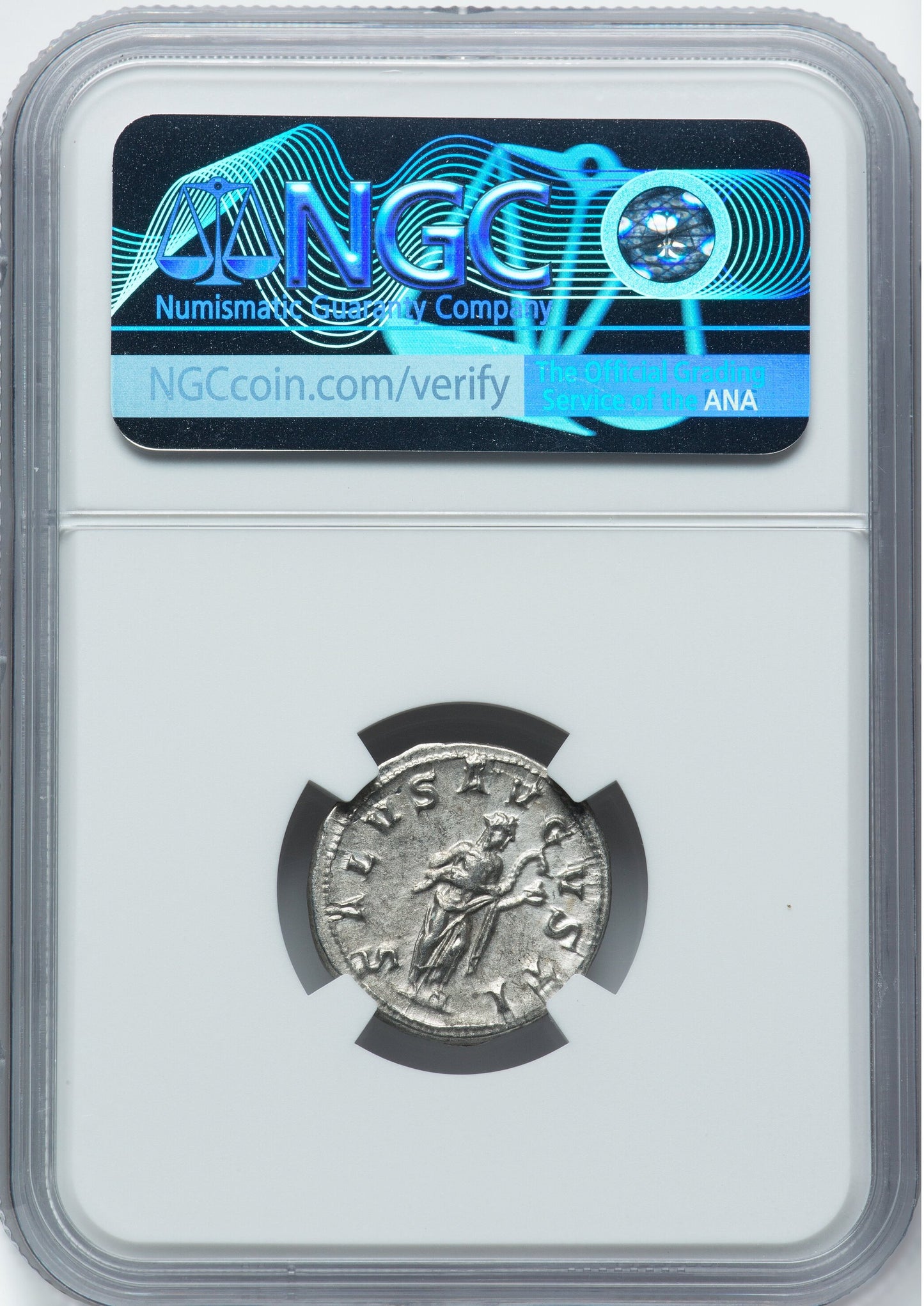Roman Empire - Gordian III - Silver Denarius - NGC AU