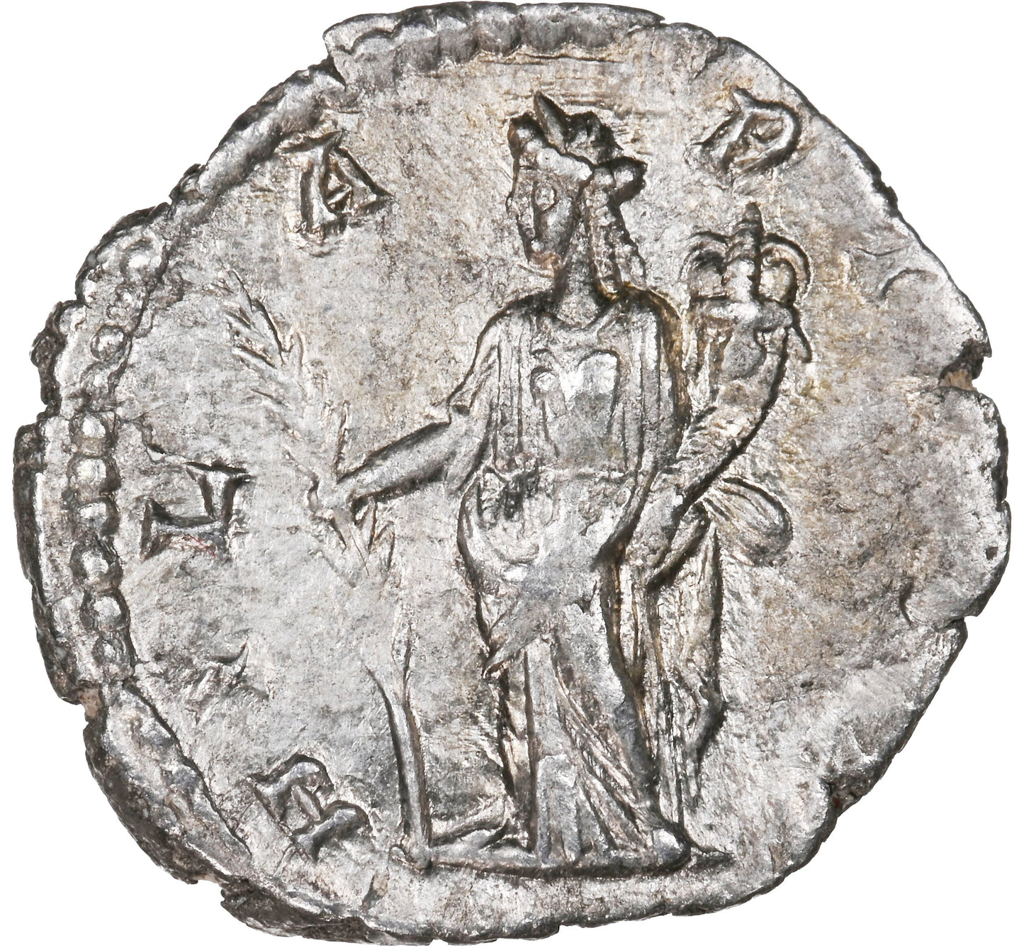 Roman Empire - Julia Domna - Silver Denarius - NGC Ch AU - RIC:555