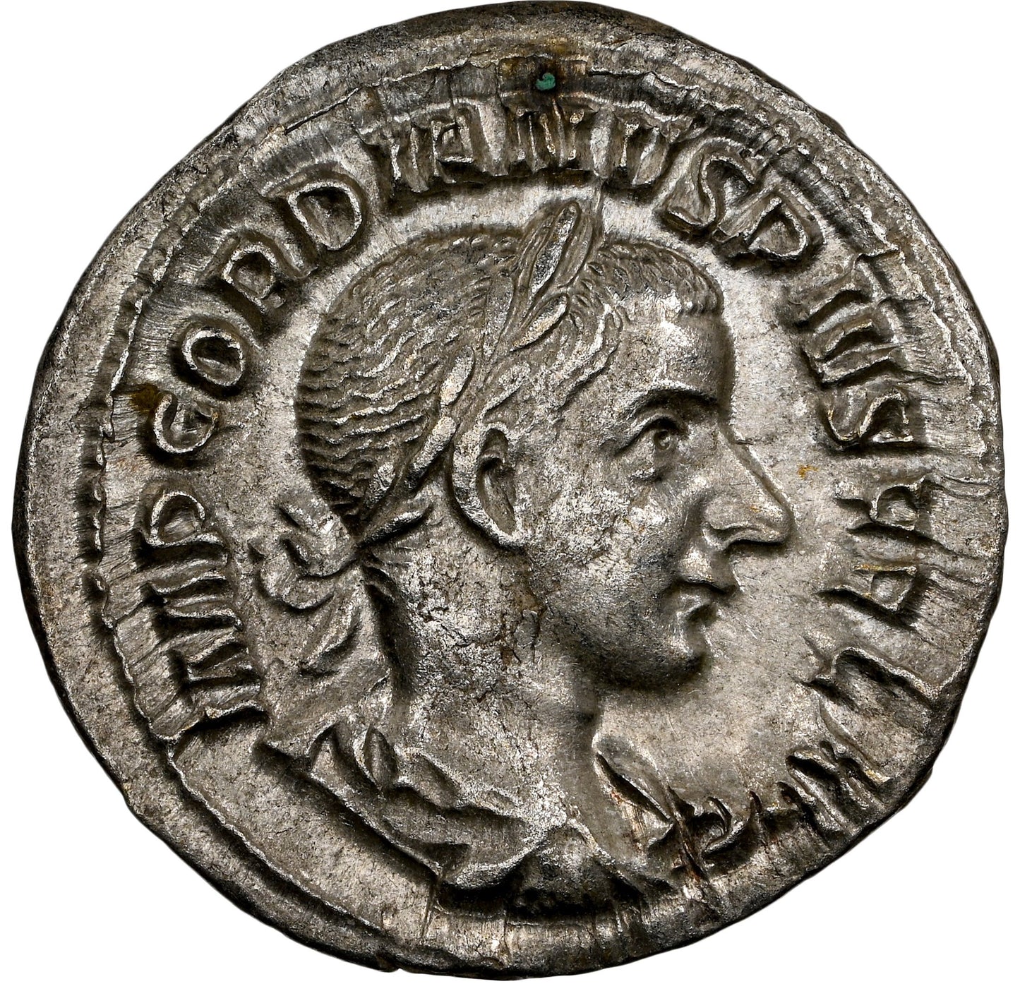 Roman Empire - Gordian III - Silver Denarius - NGC AU