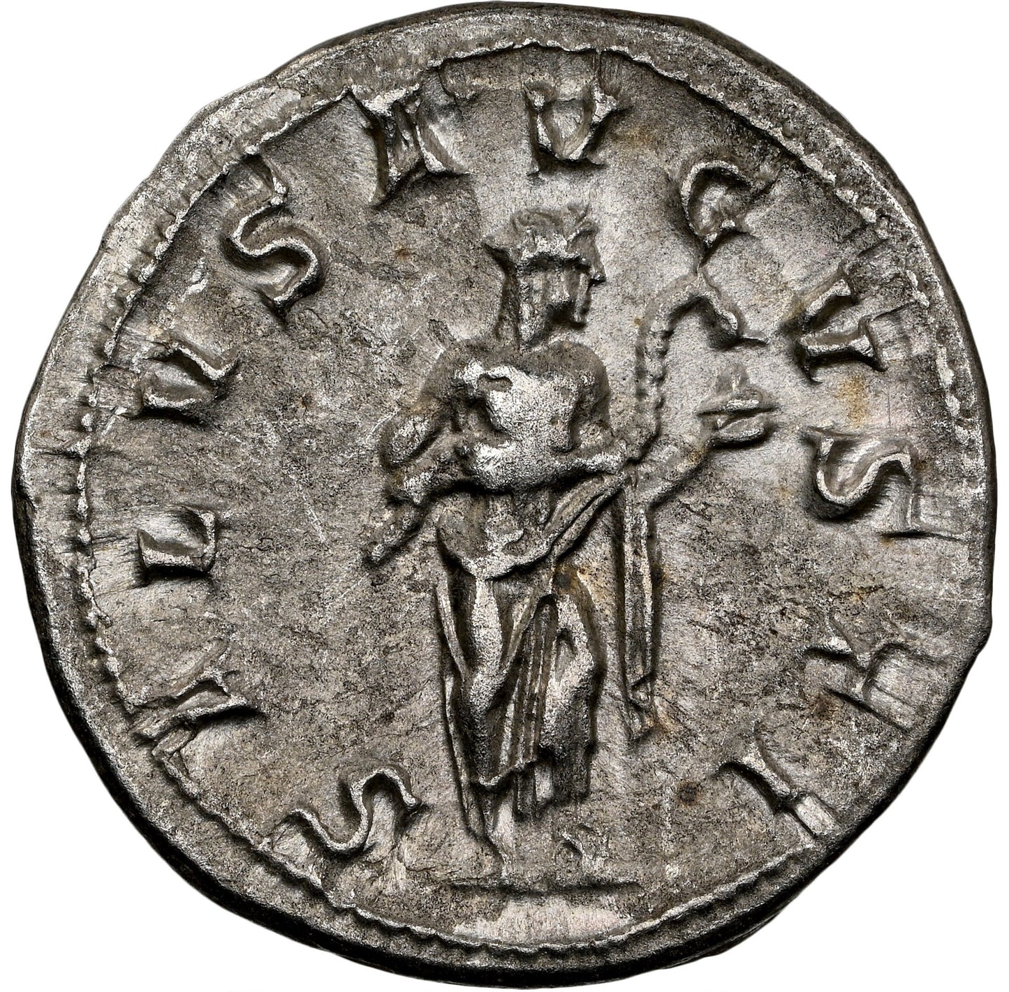 Roman Empire - Gordian III - Silver Denarius - NGC AU