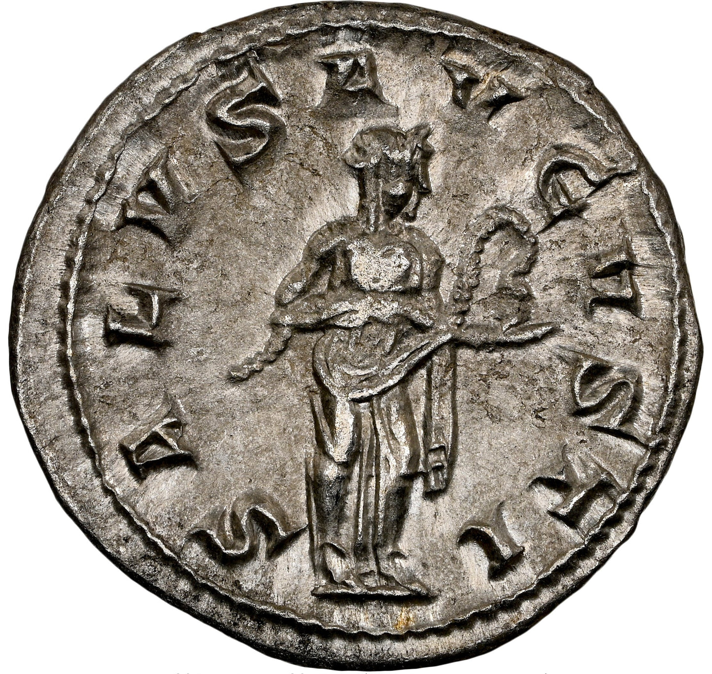 Roman Empire - Gordian III - Silver Denarius - NGC AU