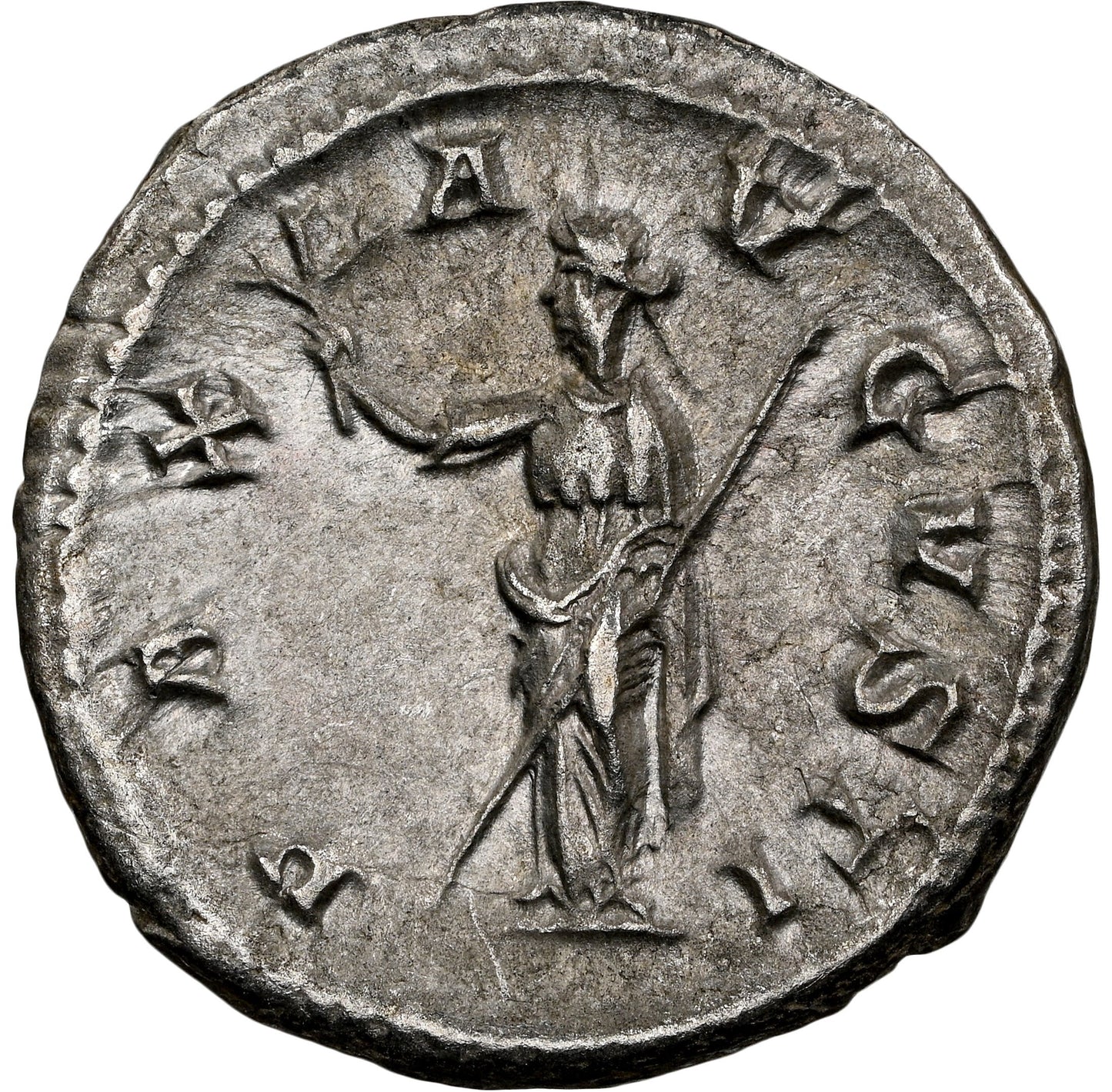 Roman Empire - Maximinus I - Silver Denarius - NGC AU