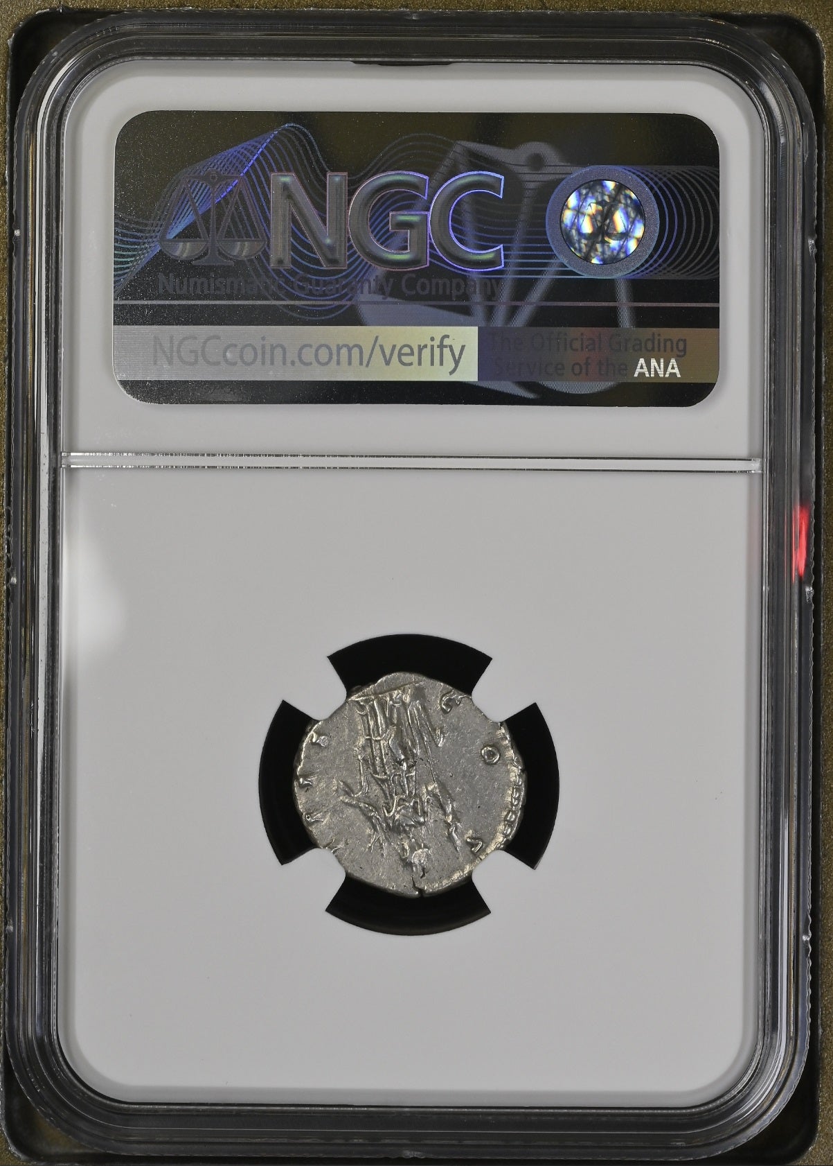 Roman Empire - Antoninus Pius - Silver Denarius - NGC AU - RIC:222