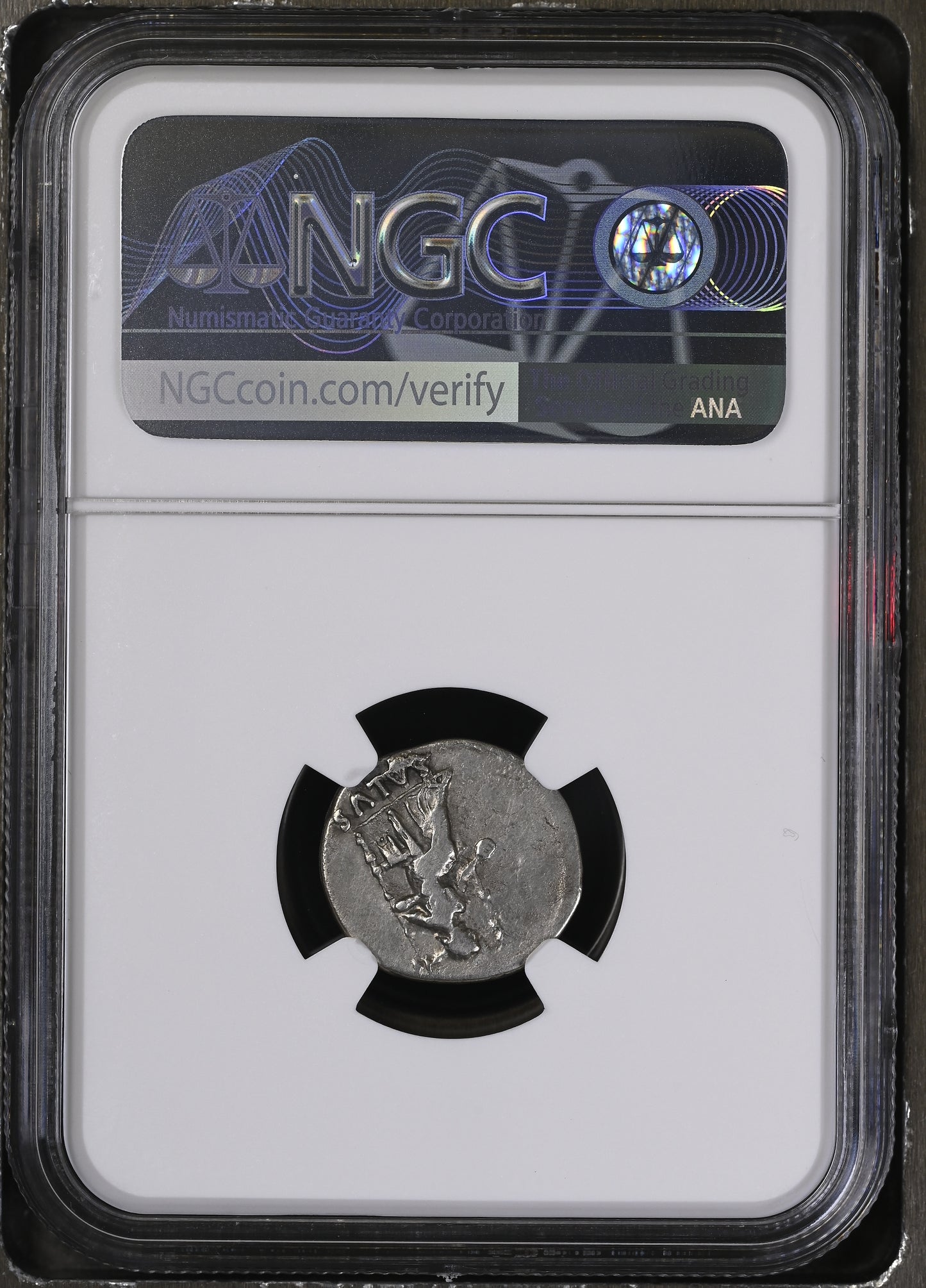 Roman Empire - Nero - Silver Denarius - NGC VF - RIC:60