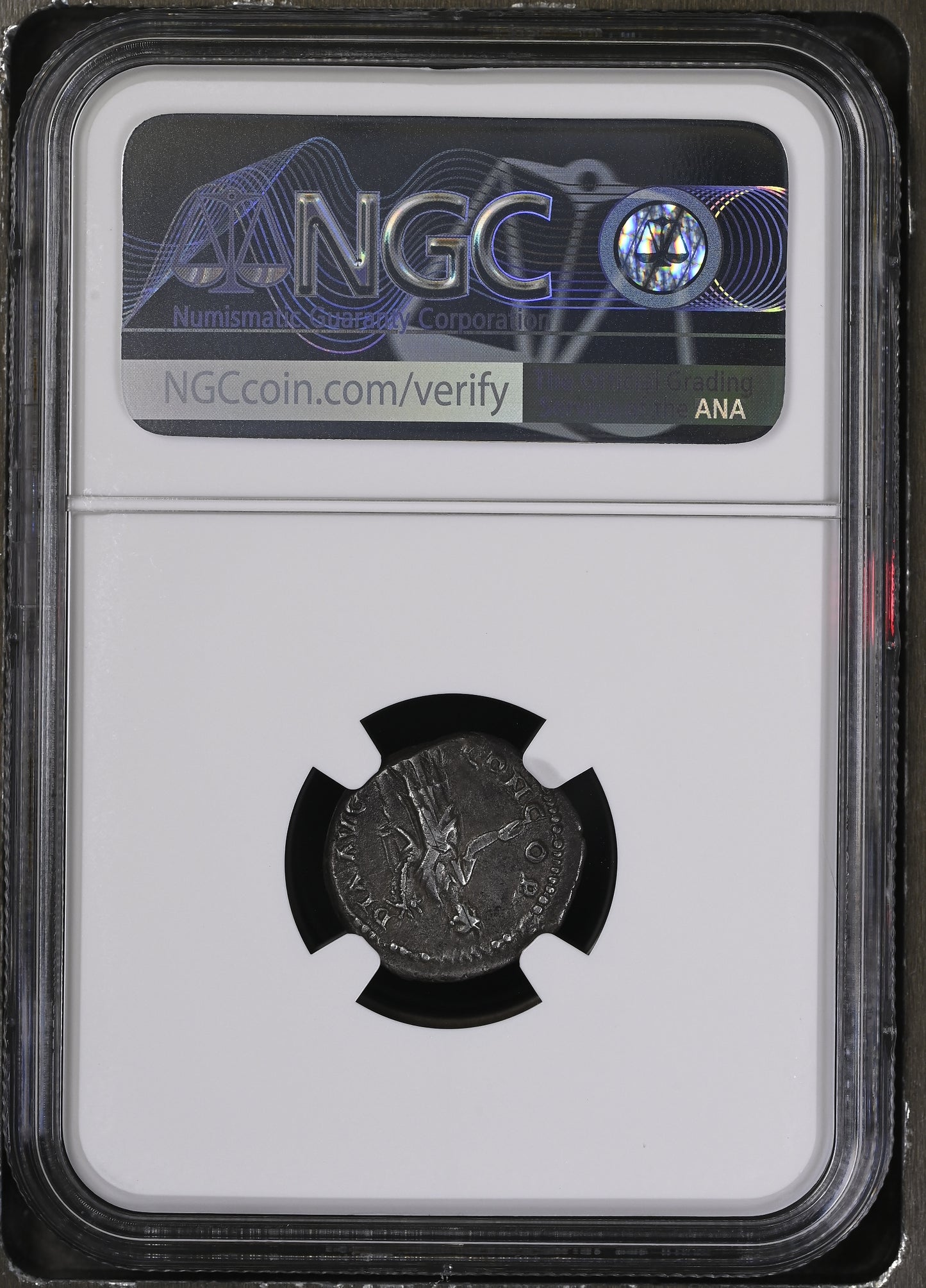 Roman Empire - Sabina - Silver Denarius - NGC Ch VF - RIC:2571