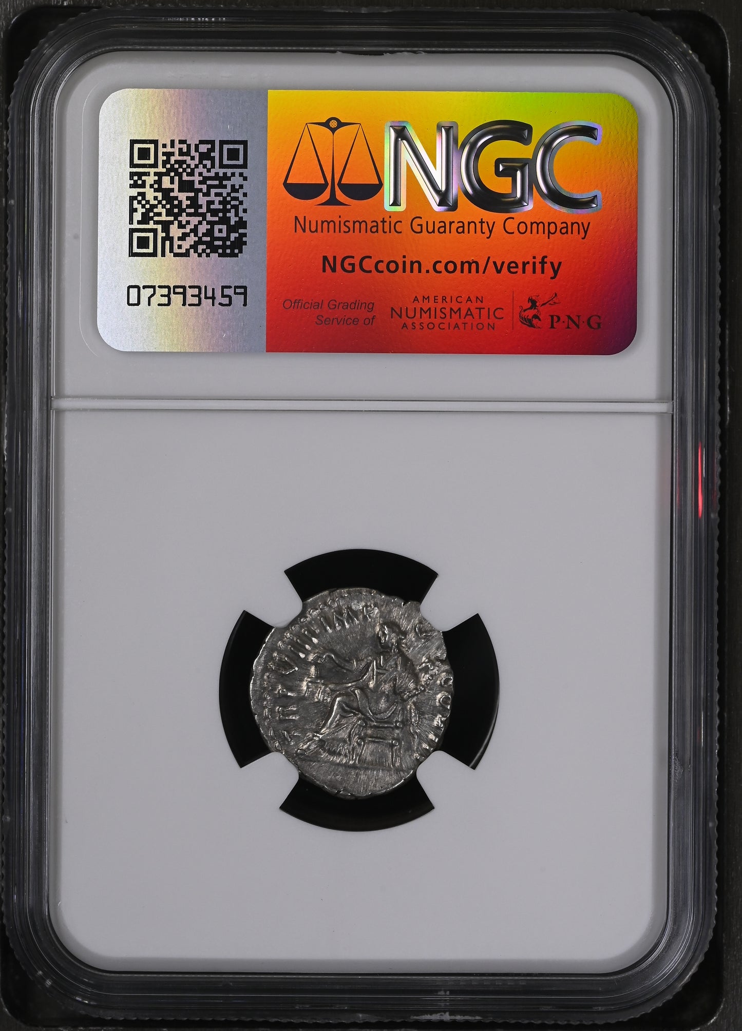 Roman Empire - Lucius Verus - Silver Denarius - NGC Ch XF - RIC:595