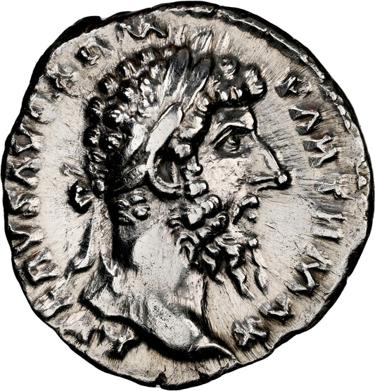 Roman Empire - Lucius Verus - Silver Denarius - NGC Ch XF - RIC:595