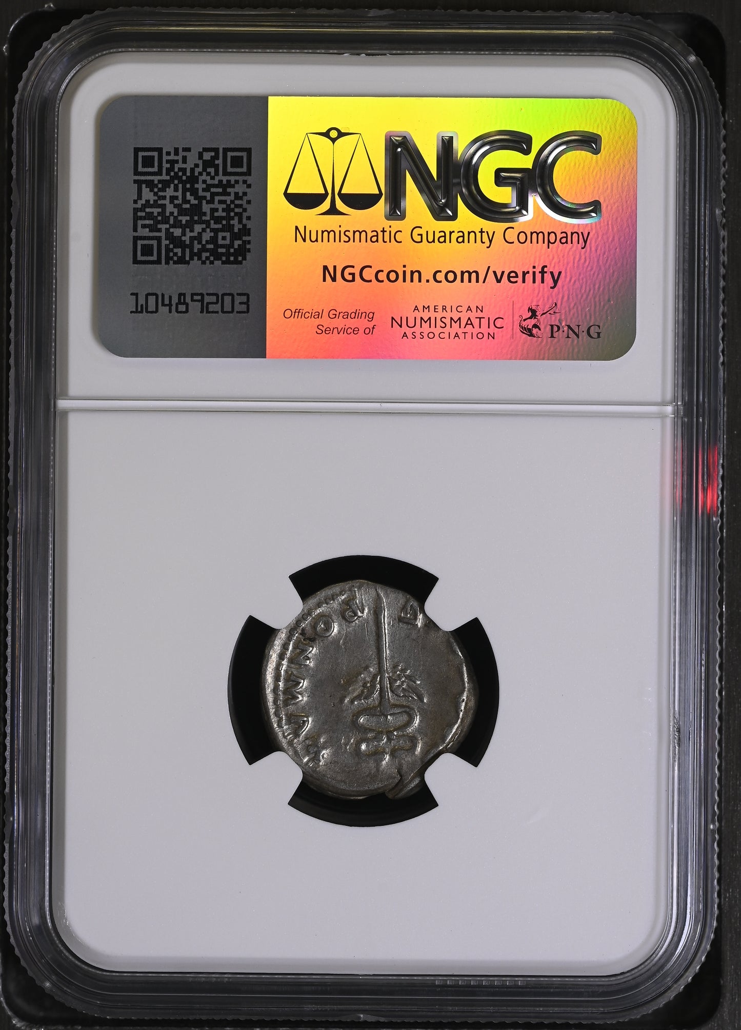 Roman Empire - Vespasian - Silver Denarius - NGC VF- RIC:684