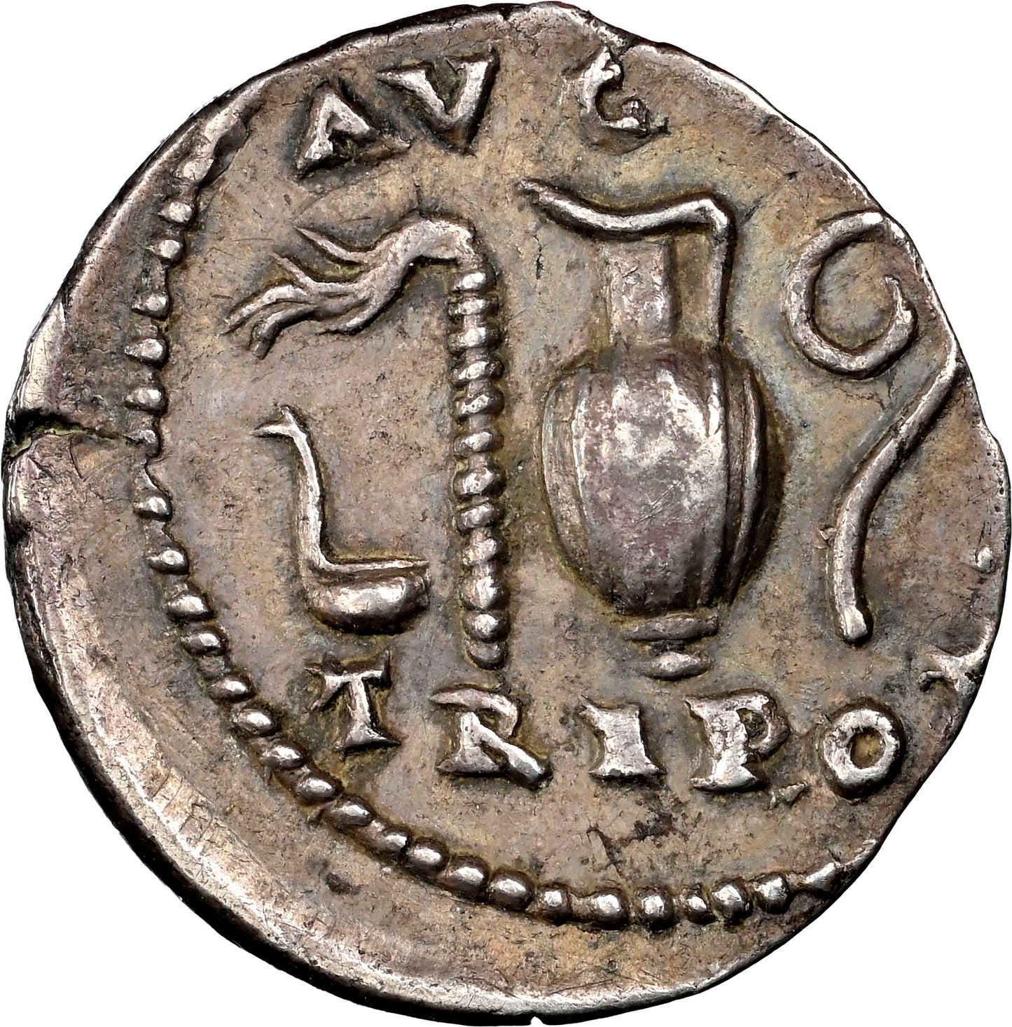 Roman Empire - Vespasian - Silver Denarius - NGC Ch VF - RIC:43