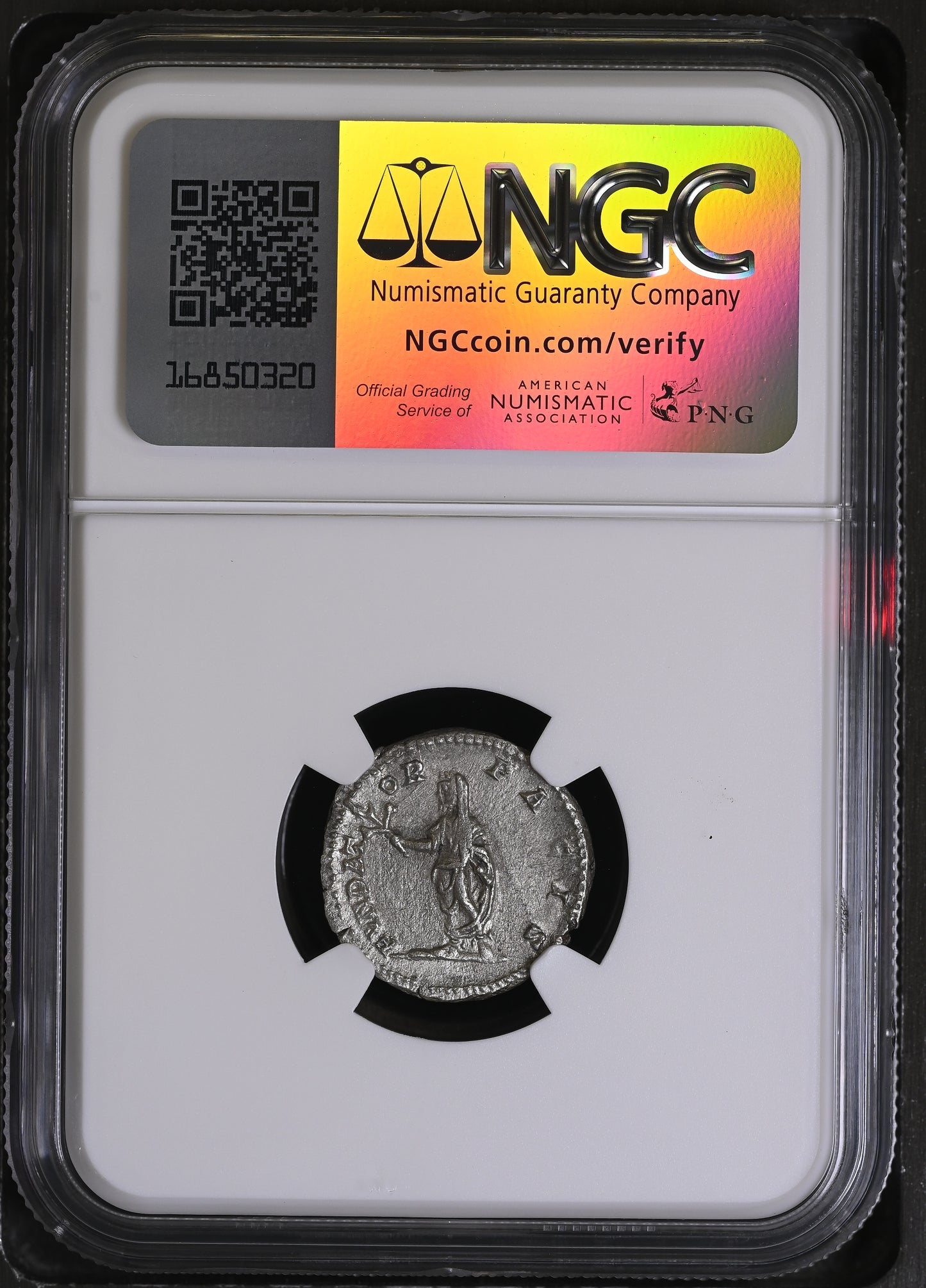 Roman Empire - Septimius Severus - Silver Denarius - NGC AU - Sear:6282