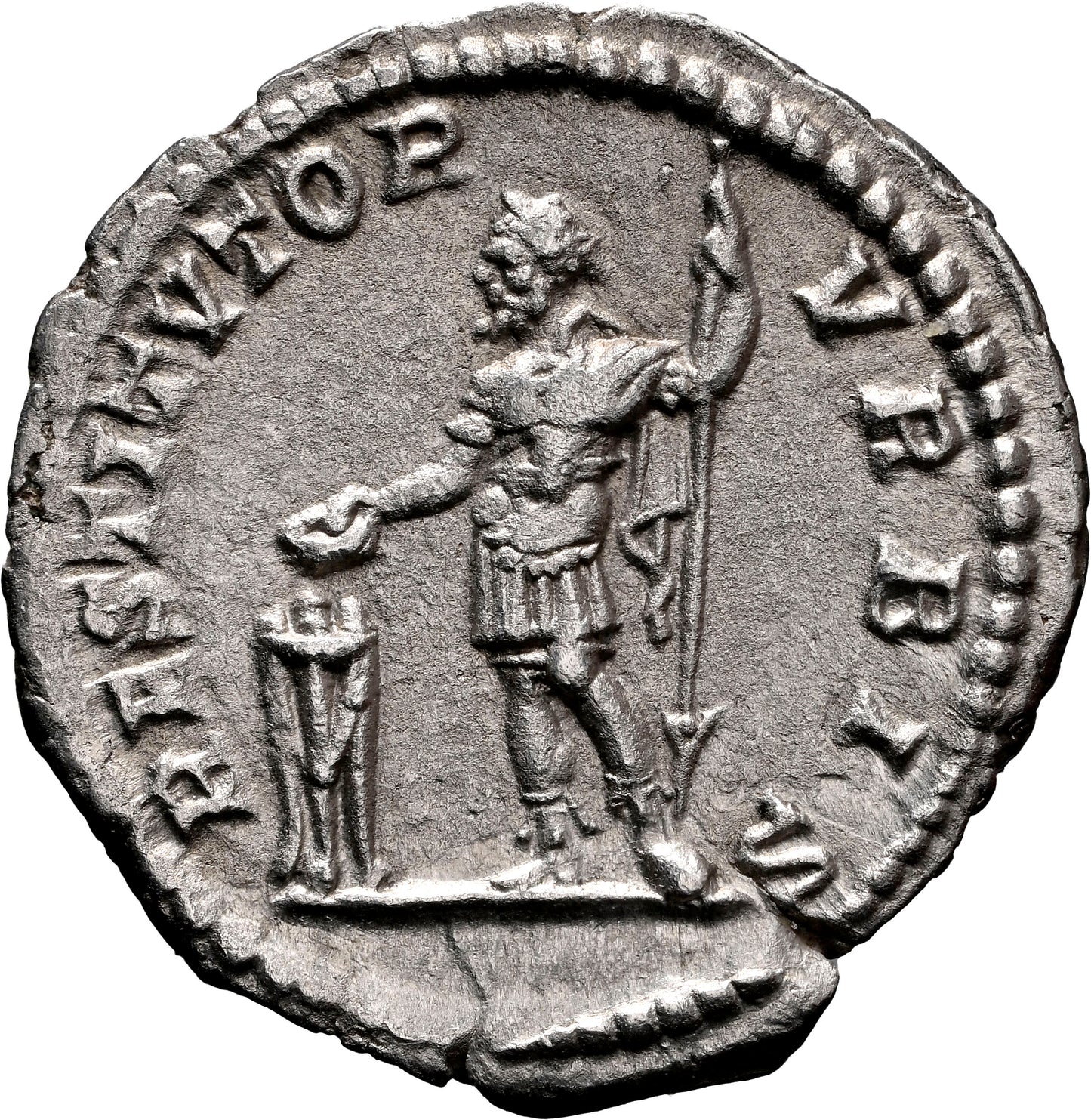 Roman Empire - Septimius Severus - Silver Denarius - NGC Ch XF - RIC:167a