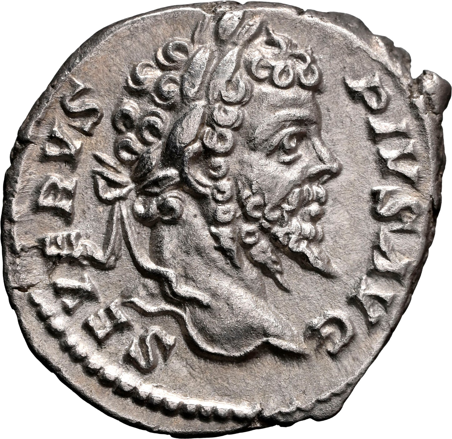 Roman Empire - Septimius Severus - Silver Denarius - NGC AU - RIC:265
