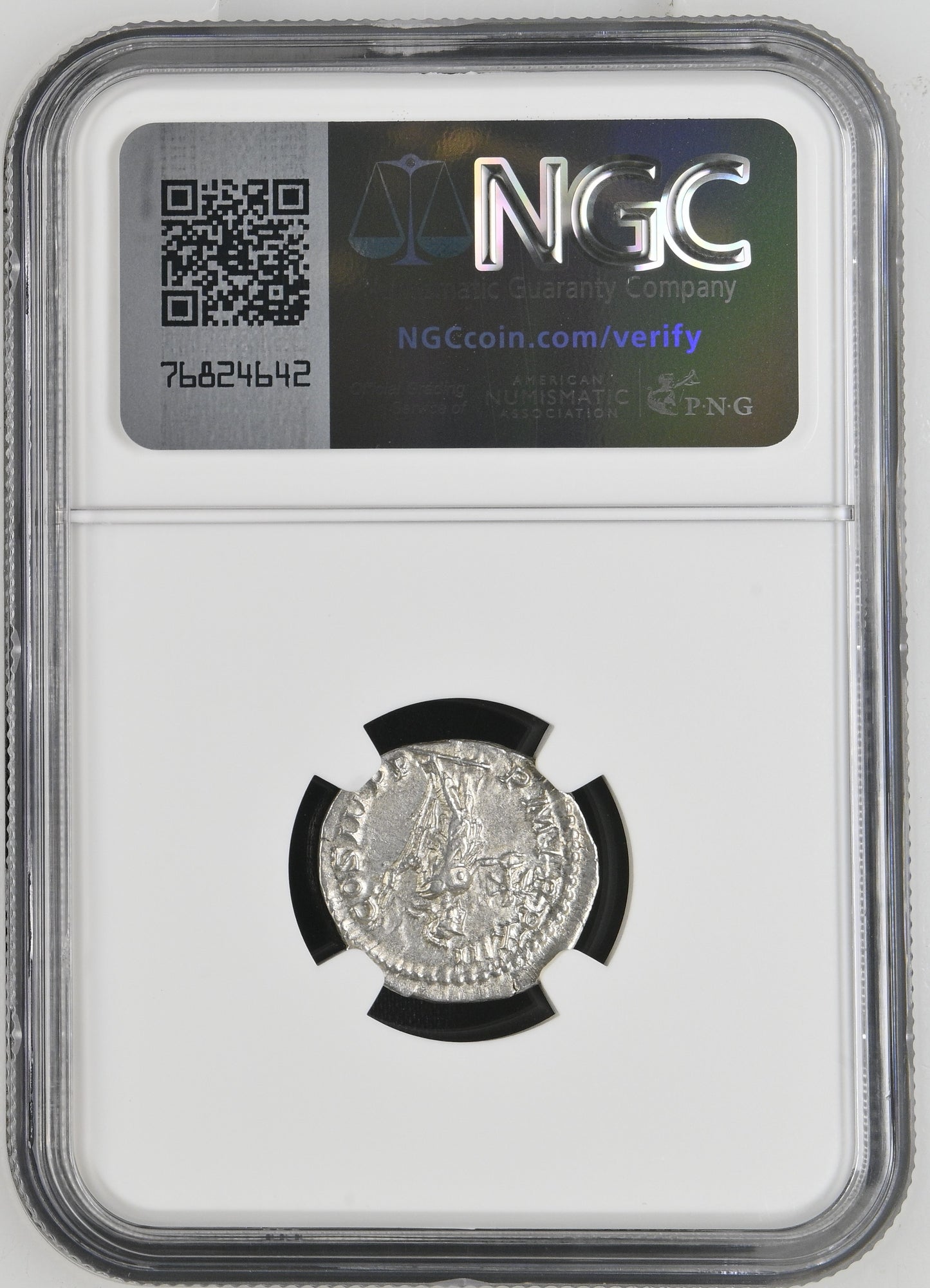 Roman Empire - Septimius Severus - Silver Denarius - NGC Ch XF - RIC:197