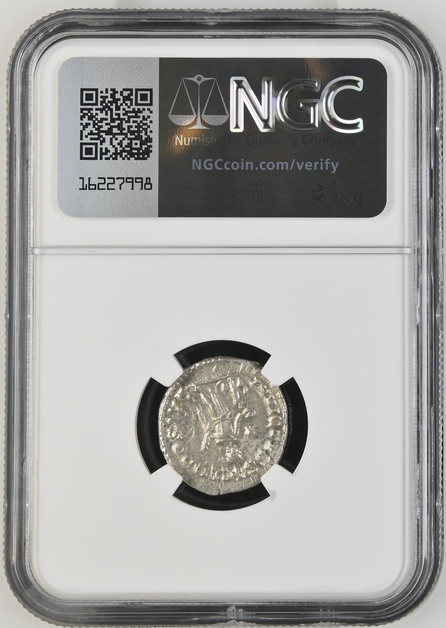 Roman Empire - Elagabalus - Silver Denarius - NGC MS - RIC:88