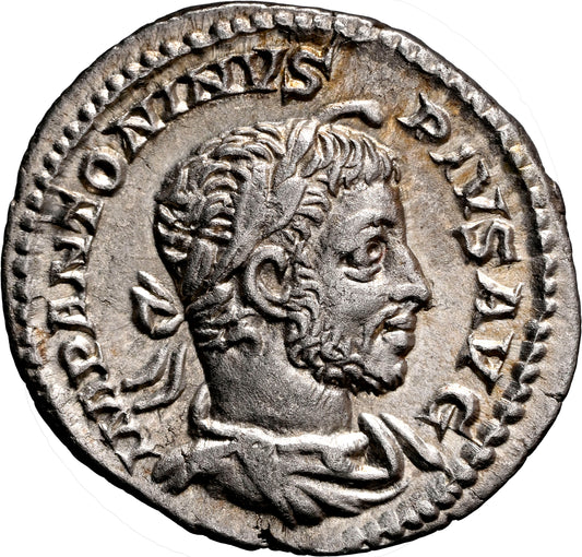 Roman Empire - Elagabalus - Silver Denarius - NGC AU - RIC:131