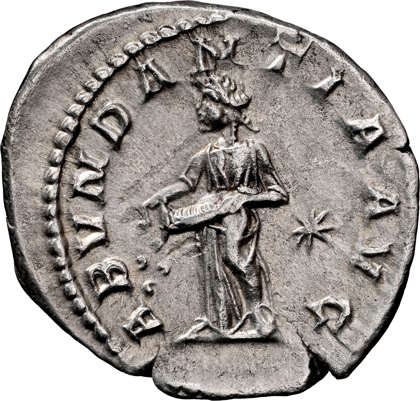 Roman Empire - Elagabalus - Silver Denarius - NGC AU - RIC:56