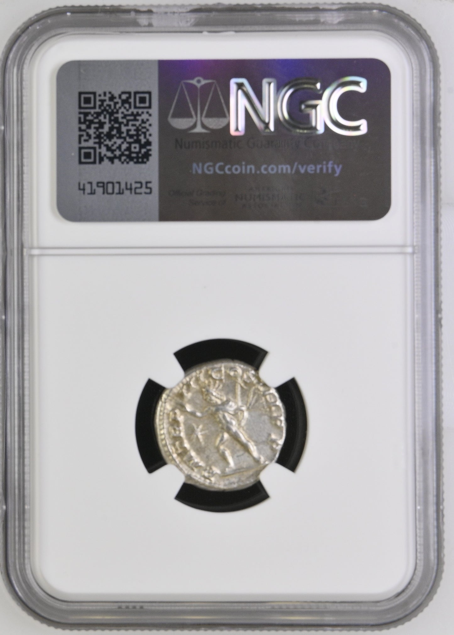Roman Empire - Elagabalus - Silver Denarius - NGC AU - RIC:28