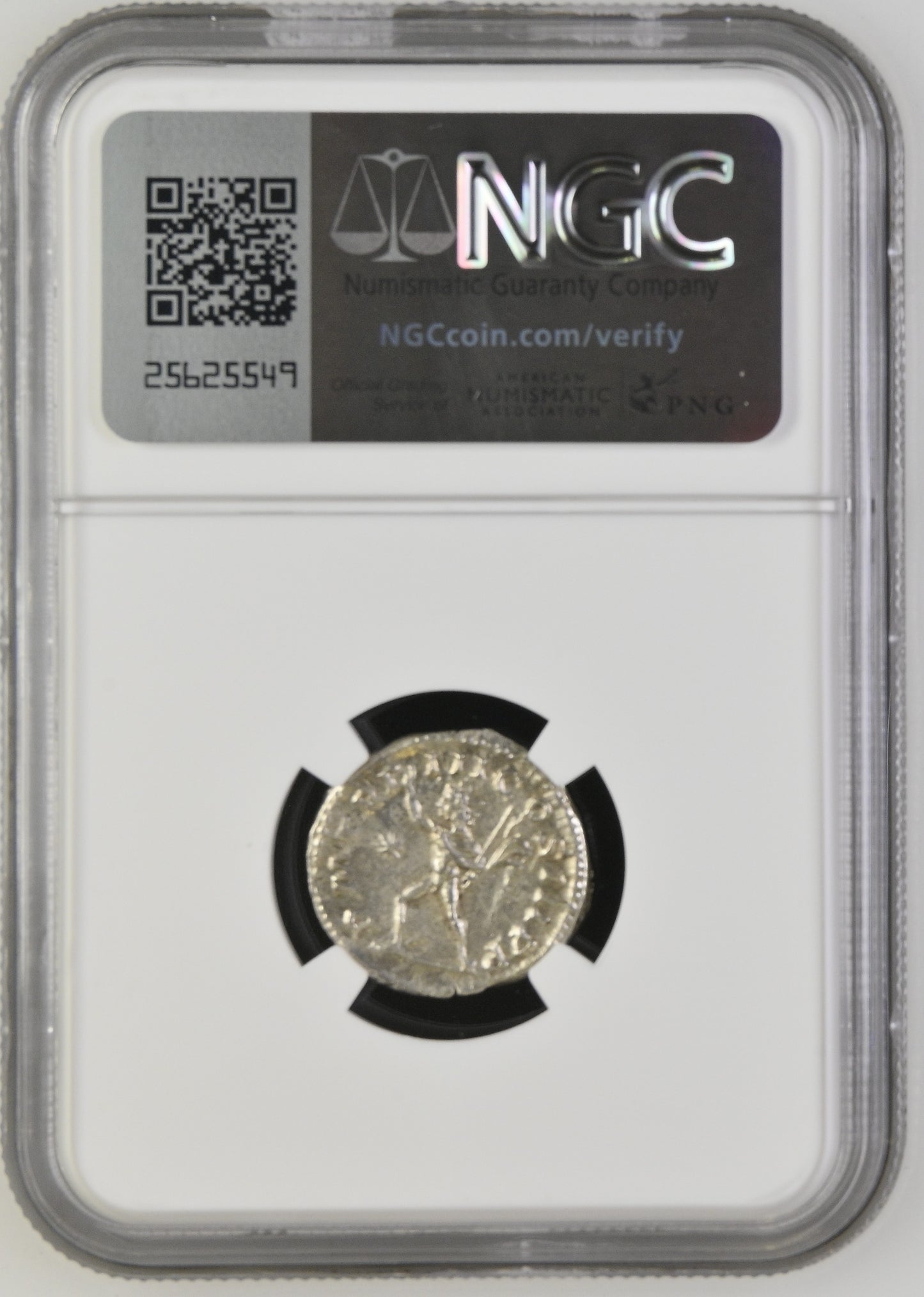 Roman Empire - Elagabalus - Silver Denarius - NGC Ch AU - RIC:28