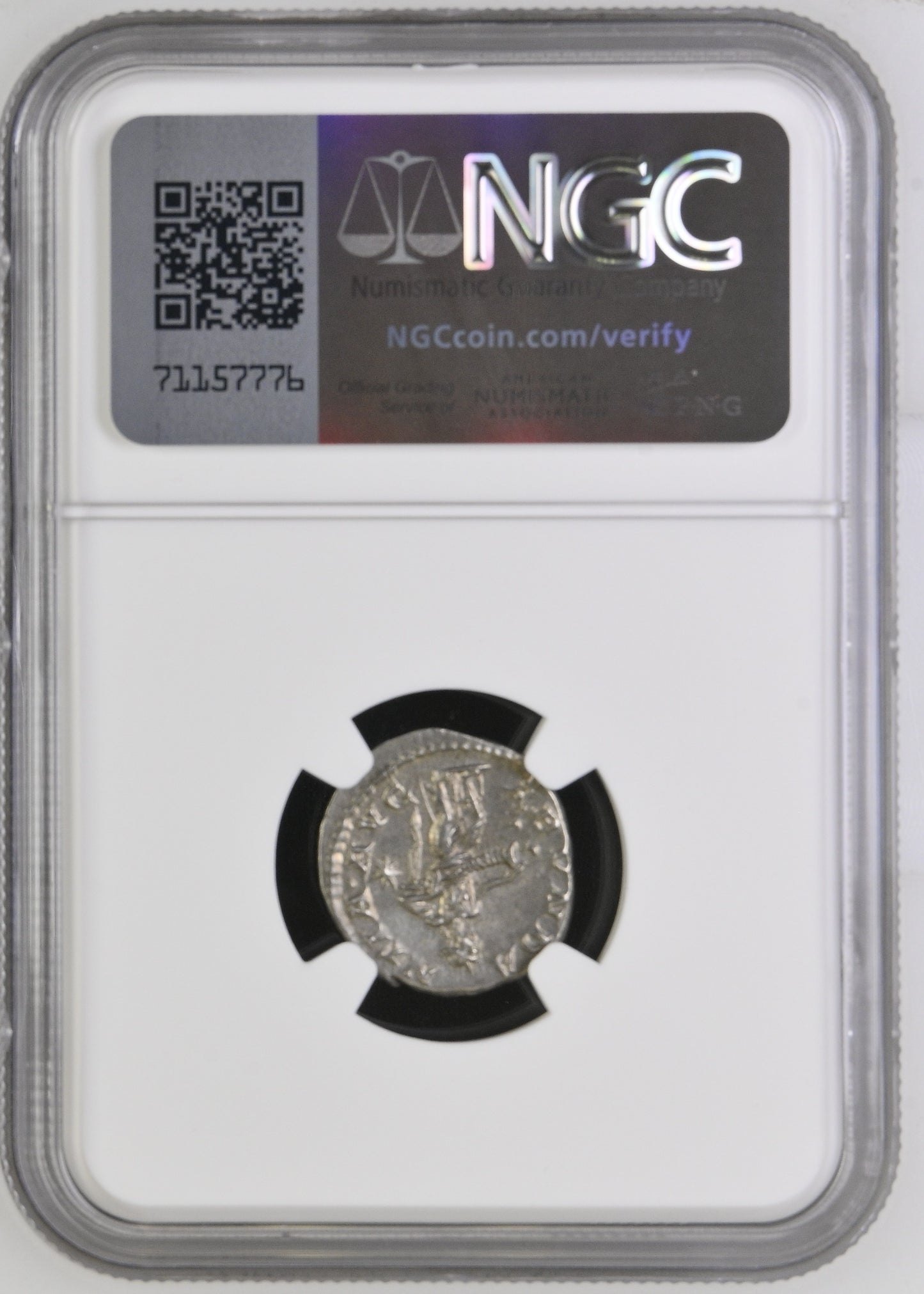 Roman Empire - Elagabalus - Silver Denarius - NGC Ch AU - RIC:56