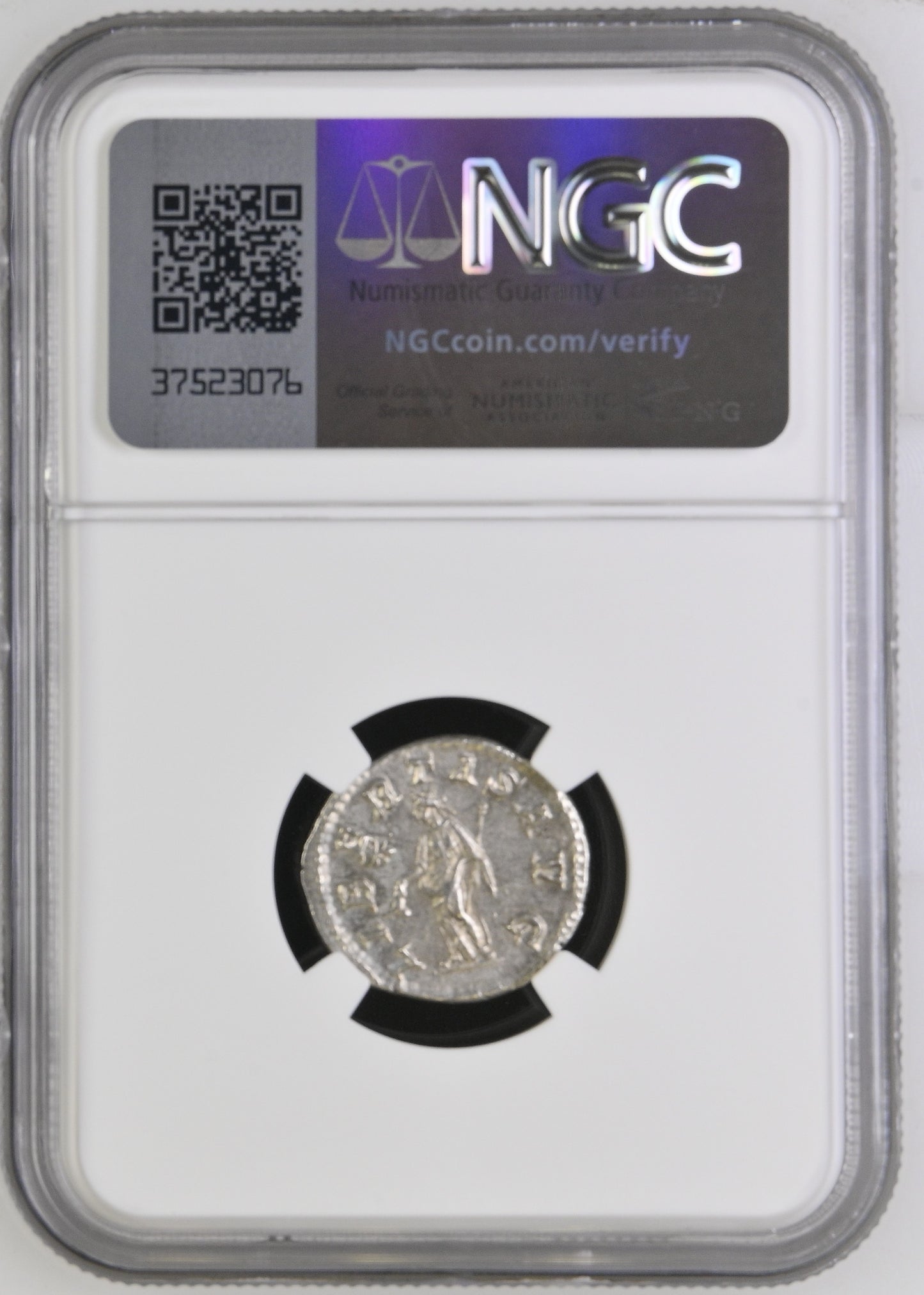 Roman Empire - Elagabalus - Silver Denarius - NGC Ch AU - RIC:107